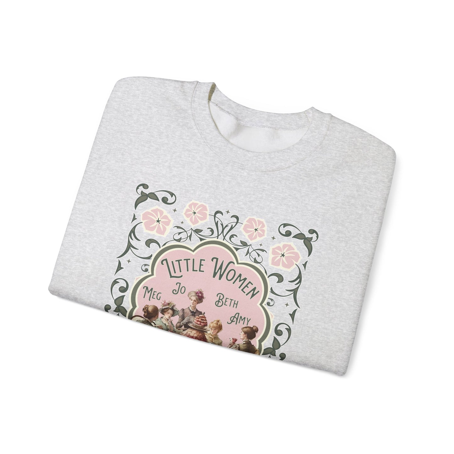 Little Women Sweatshirt, Louisa May Alcott Historical Romance Sweater, Bookish Literary Fan Art Gift, Gift for Her, Bookclub Crewneck Shirt Sweatshirt Printify