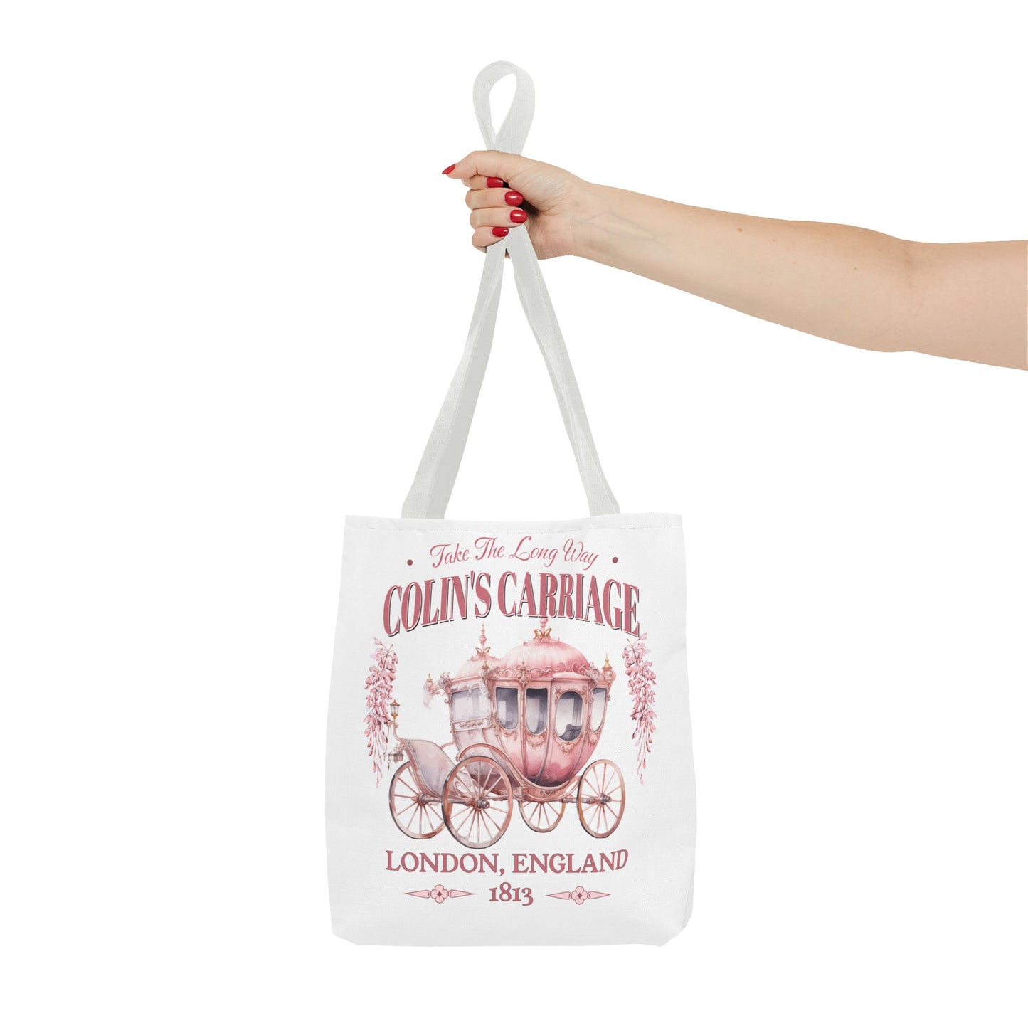 Colins Carriage Club Tote Bag Regency England Ton Society Gift For Book Lover Fan Historical Drama Penelope Romance Reader Bookclub Gift Bags Printify
