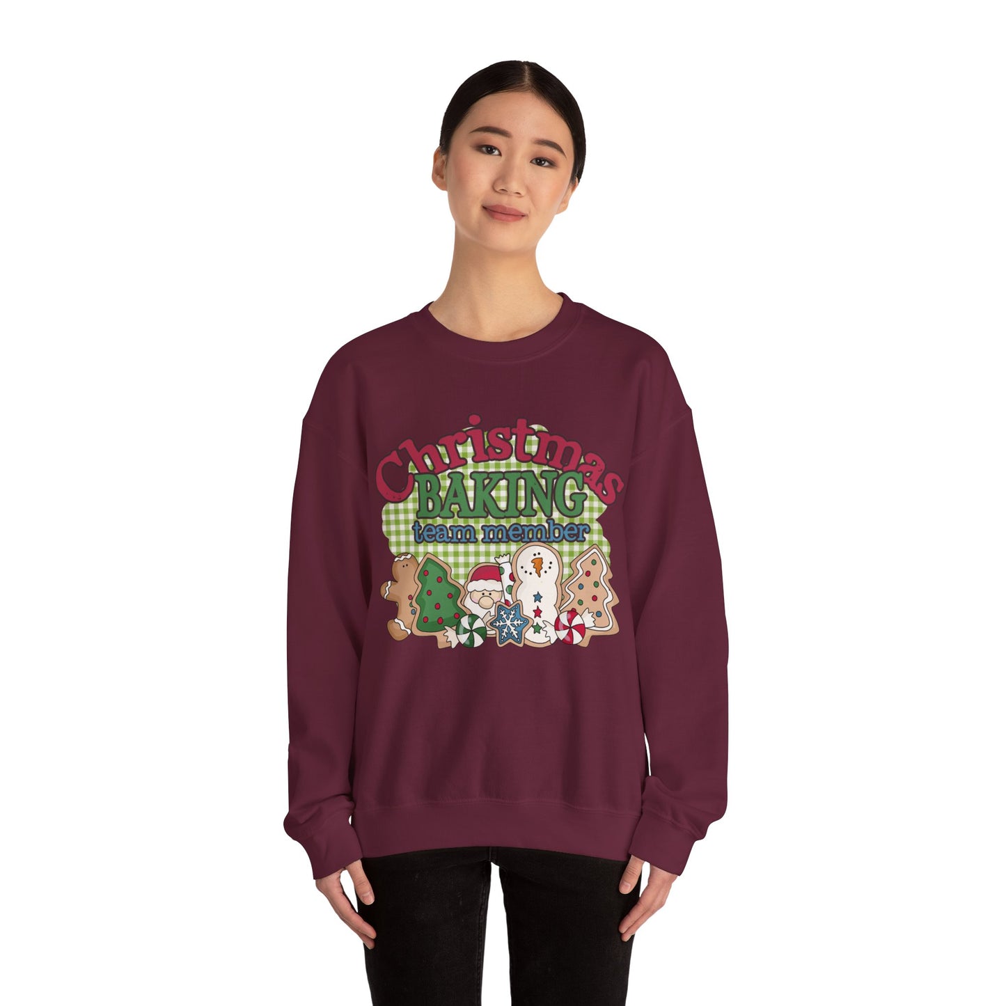 Christmas Baking Team Sweatshirt, Christmas Baking Crew Matching Sweater, Christmas Baking Women's Christmas Shirts, Christmas Cookie Crew Sweatshirt Printify