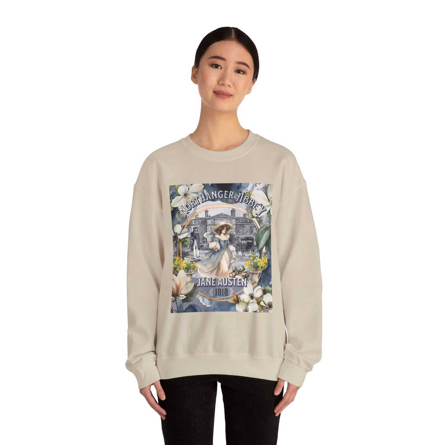 Jane Austen Sweatshirt, Northanger Abbey Historical Romance Sweater, Bookish Literary Jane Austen Fan Art Gift, Gift for Her, Bookclub Shirt Sweatshirt Printify