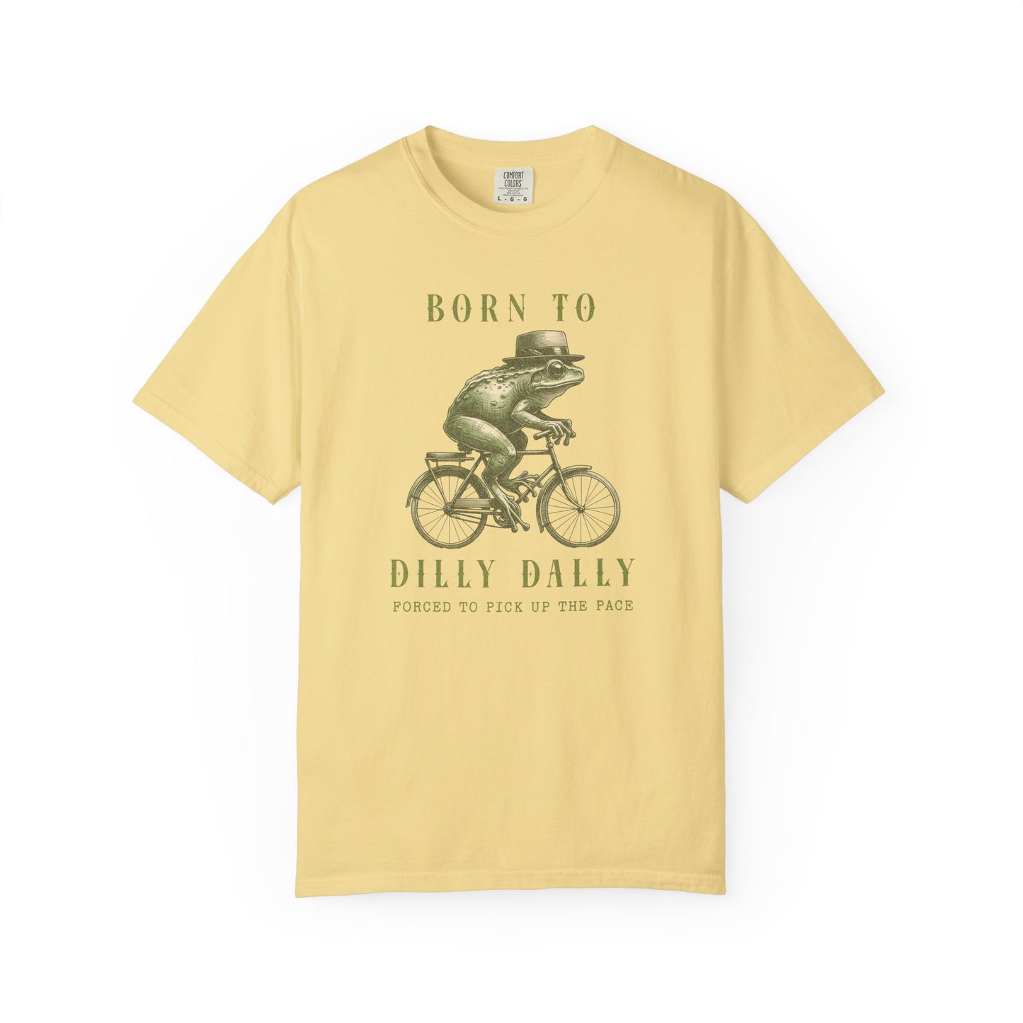 Dilly Dally Funny Frog T-Shirt Retro Froggy Meme Shirt Vintage Frog And Toad Aesthetic Frog Lover Gift For Her Birthday Viral Trendy Shirt T-Shirt Printify Butter S