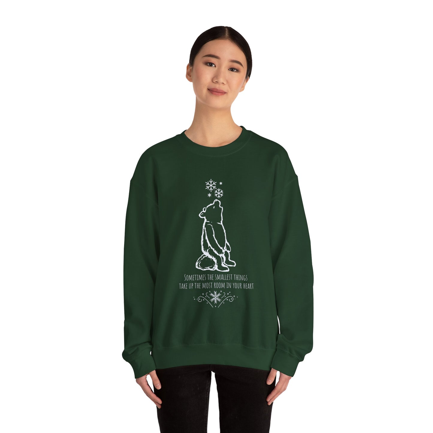 Winnie The Pooh Christmas Sweatshirt, Pooh Bear Holiday Sweater Family Matching Christmas Vacation Shirts, A.A. Milne Shirt Book Lover Gifts Sweatshirt Printify
