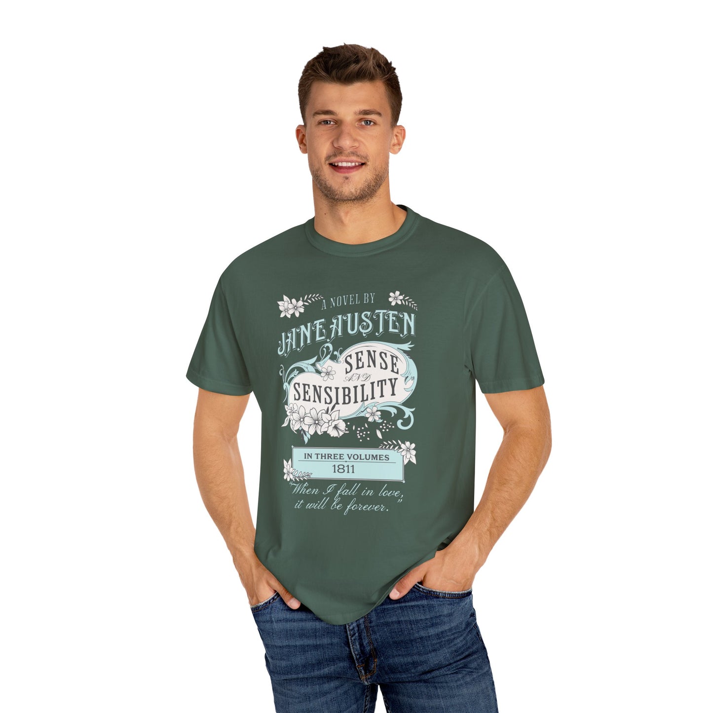 Sense and Sensibility Jane Austen Fan Gift Historical Romance Reader Tee T-Shirt Printify