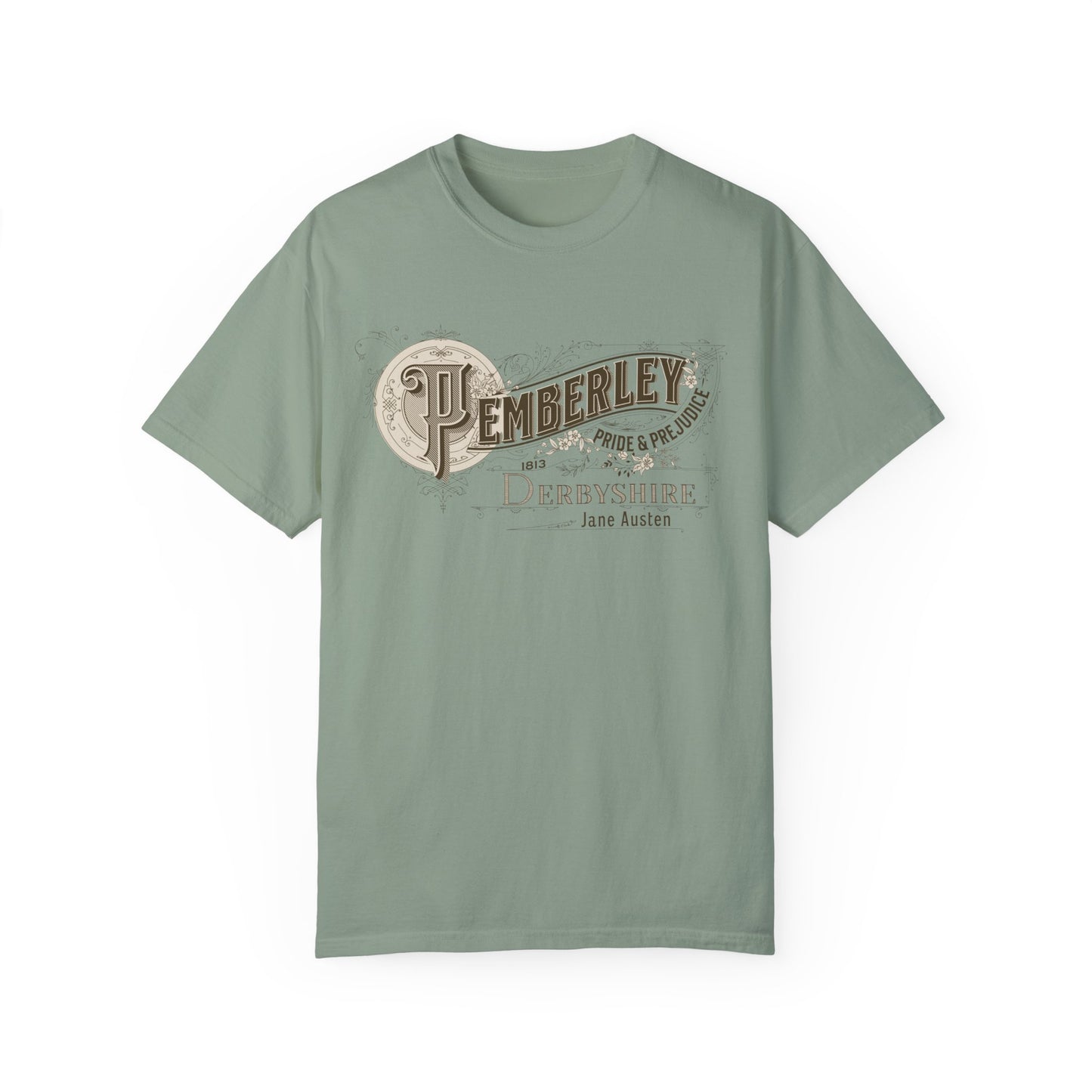 Pemberley TShirt Jane Austen Shirt Pride And Prejudice Gift For Jane Austen Fan Bookish Bookclub Gift Pemberly Derbyshire Fitzwilliam Darcy T-Shirt Printify Bay S