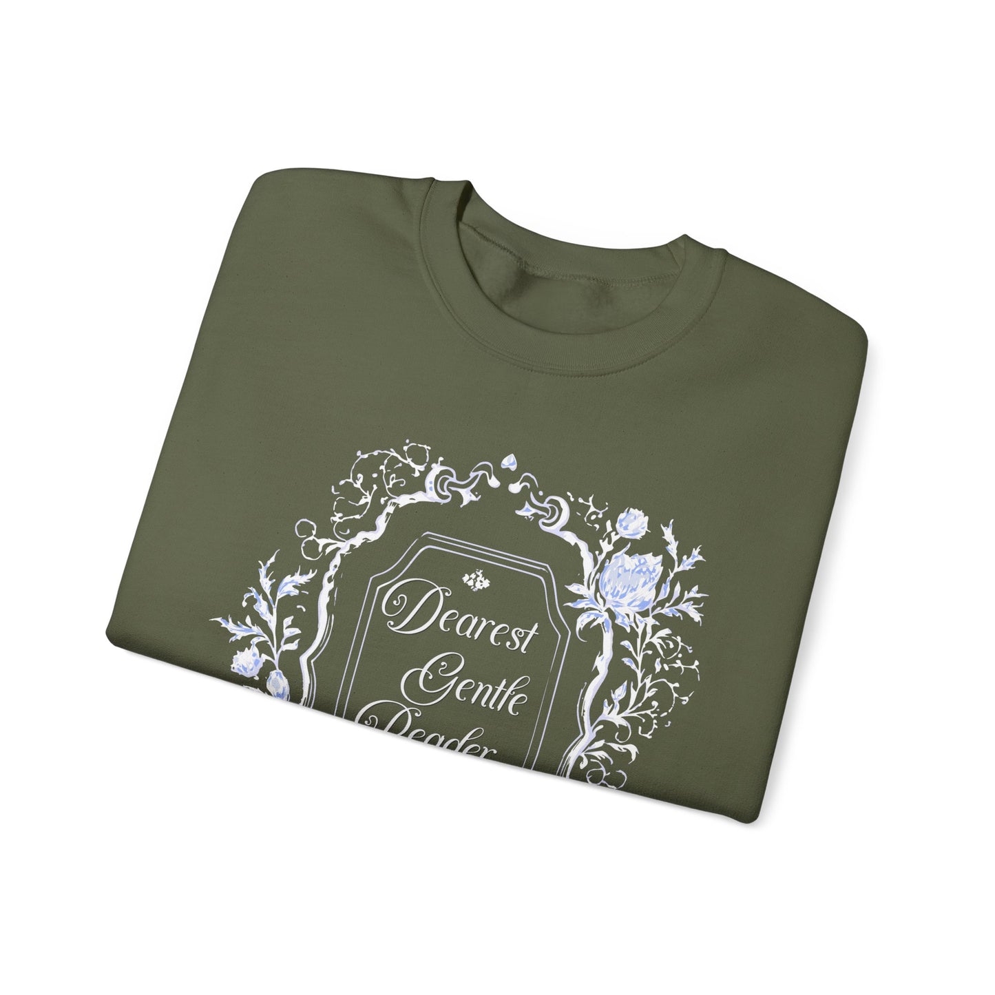 Dearest Gentle Reader Sweatshirt Regency England Ton Society Papers Gift For Historical Romance Fan Drama Romance Reader Gift Bookclub Gift Sweatshirt Printify