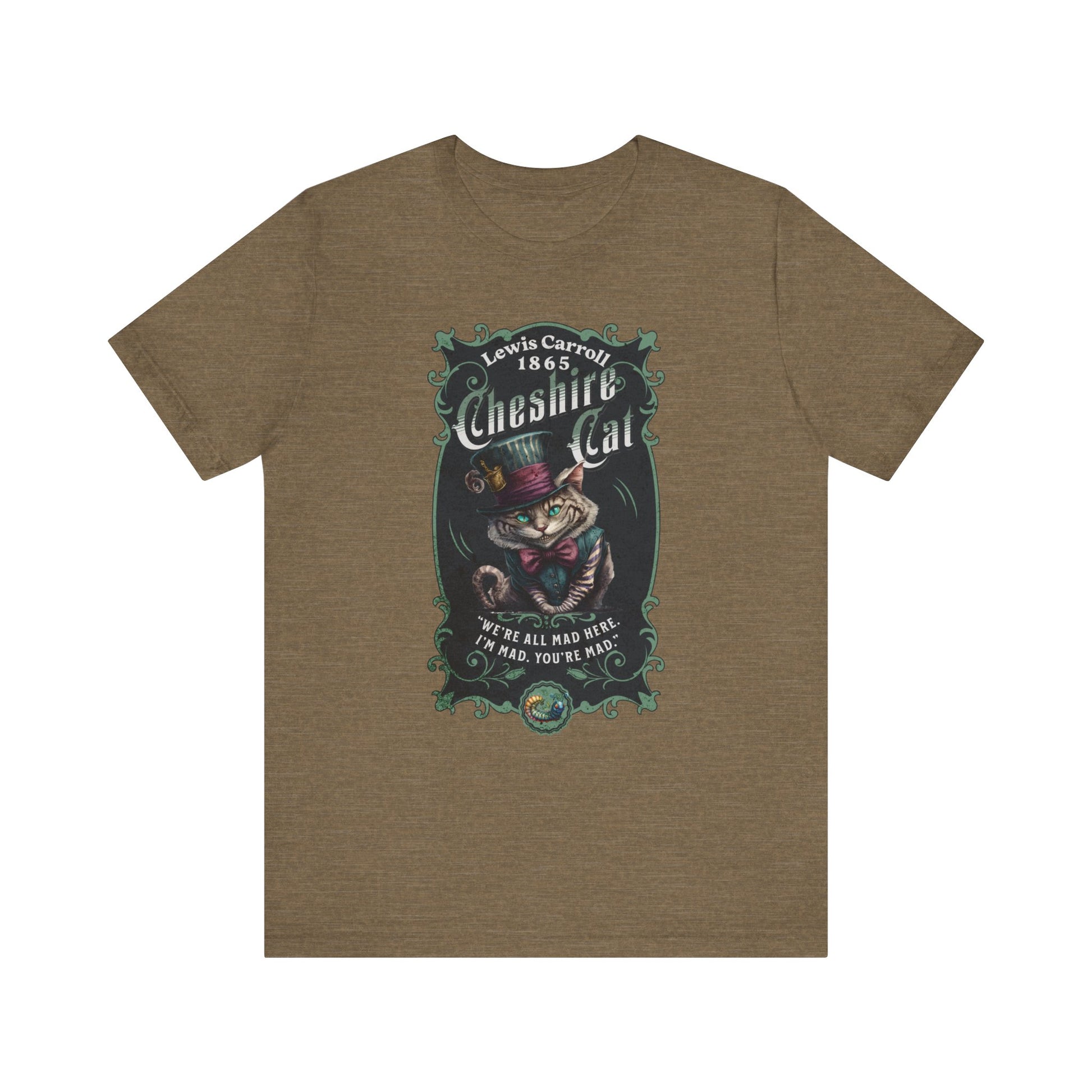3001 Unisex Jersey Short Sleeve Tee Alice in Wonderland T-Shirt Printify Heather Olive S