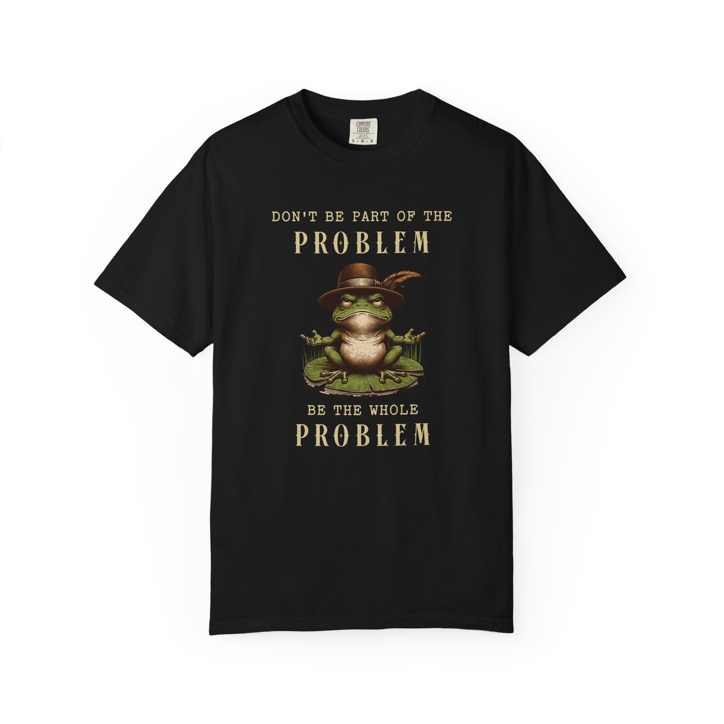 Funny Frog T-Shirt Retro Self Care Froggy Meme Shirt Vintage Frog And Toad Aesthetic Frog Lover Gift For Her Birthday Viral Trendy Shirt T-Shirt Printify Black S