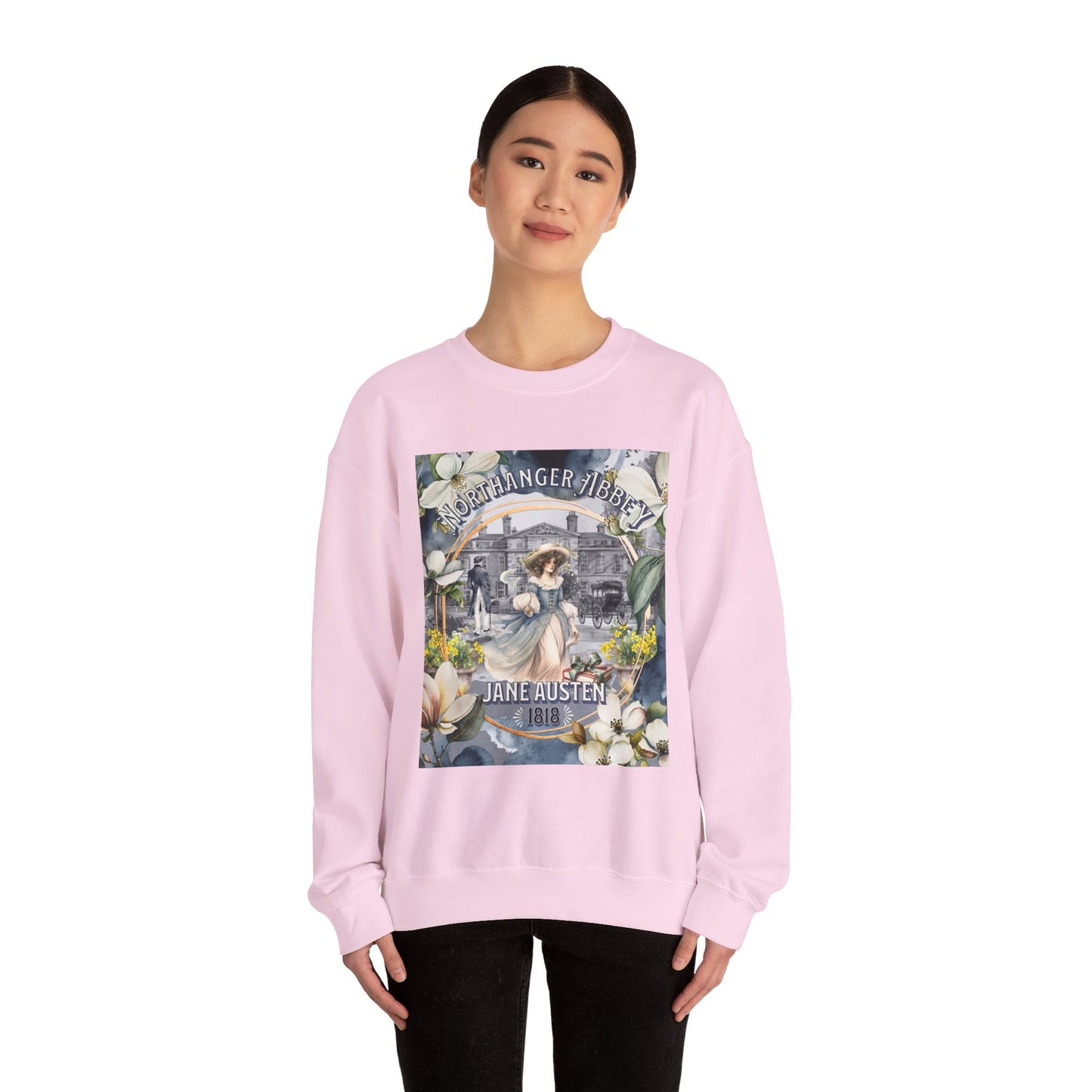 Jane Austen Sweatshirt, Northanger Abbey Historical Romance Sweater, Bookish Literary Jane Austen Fan Art Gift, Gift for Her, Bookclub Shirt Sweatshirt Printify