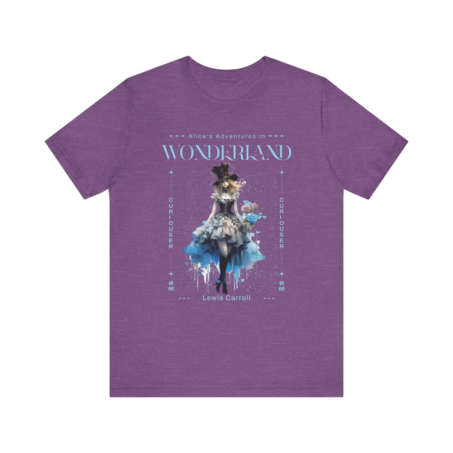 3001 Unisex Jersey Short Sleeve Tee Alice in Wonderland T-Shirt Printify Heather Team Purple S
