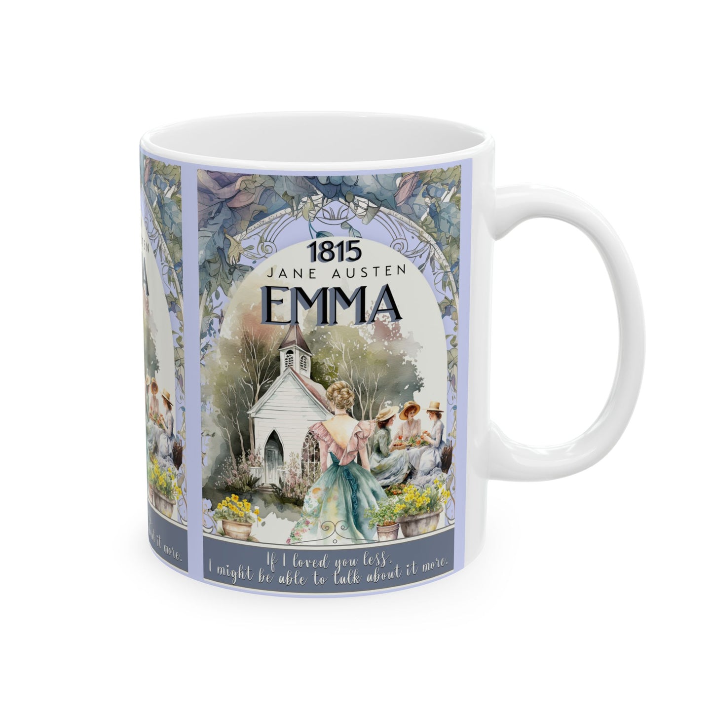 Jane Austen Emma Coffee Mug Historical Romance Reader Gift For Book Lover Light Academia Bookclub Gift For Birthday Mom Her Christmas Gift Mug Printify