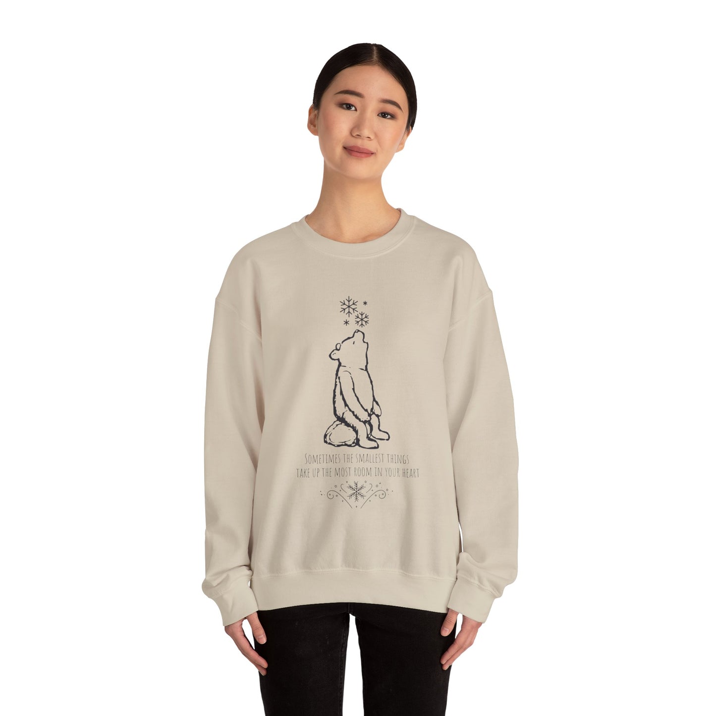 Winnie The Pooh Christmas Sweatshirt, Pooh Bear Holiday Sweater Family Matching Christmas Vacation Shirts, A.A. Milne Shirt Book Lover Gifts Sweatshirt Printify