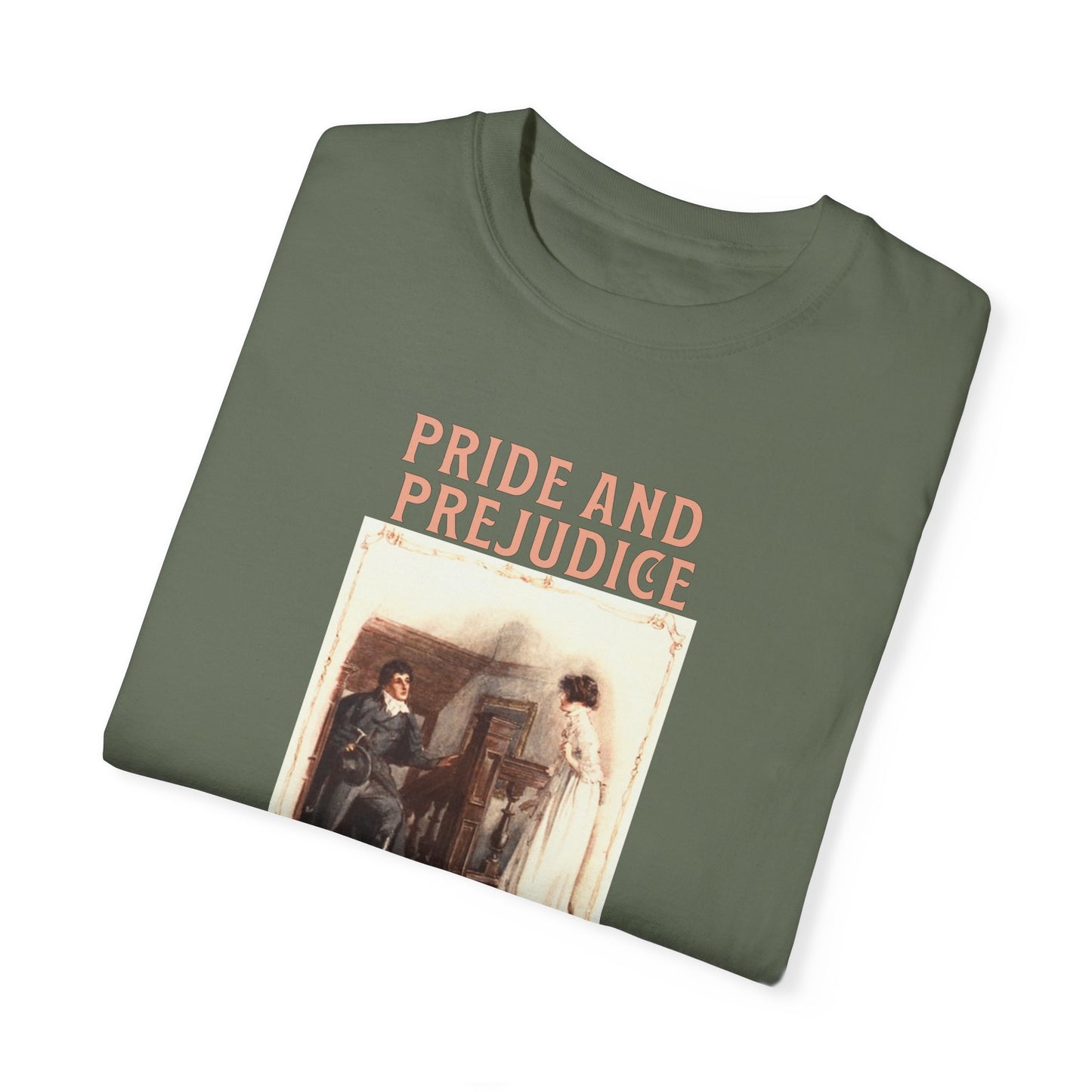 Jane Austen Comfort Colors TShirt, Pride & Prejudice Historical Romance, Bookish Literary Jane Austen Fan Art, Gift for Her Bookclub Tee T-Shirt Printify