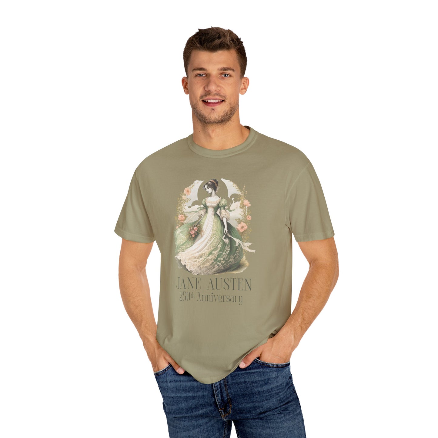 Jane Austen T-Shirt 250th Anniversary Gift For Her Birthday Historical Romance Tee Bookish Literary Gift Bookclub Booknerd Book Lover Shirt T-Shirt Printify