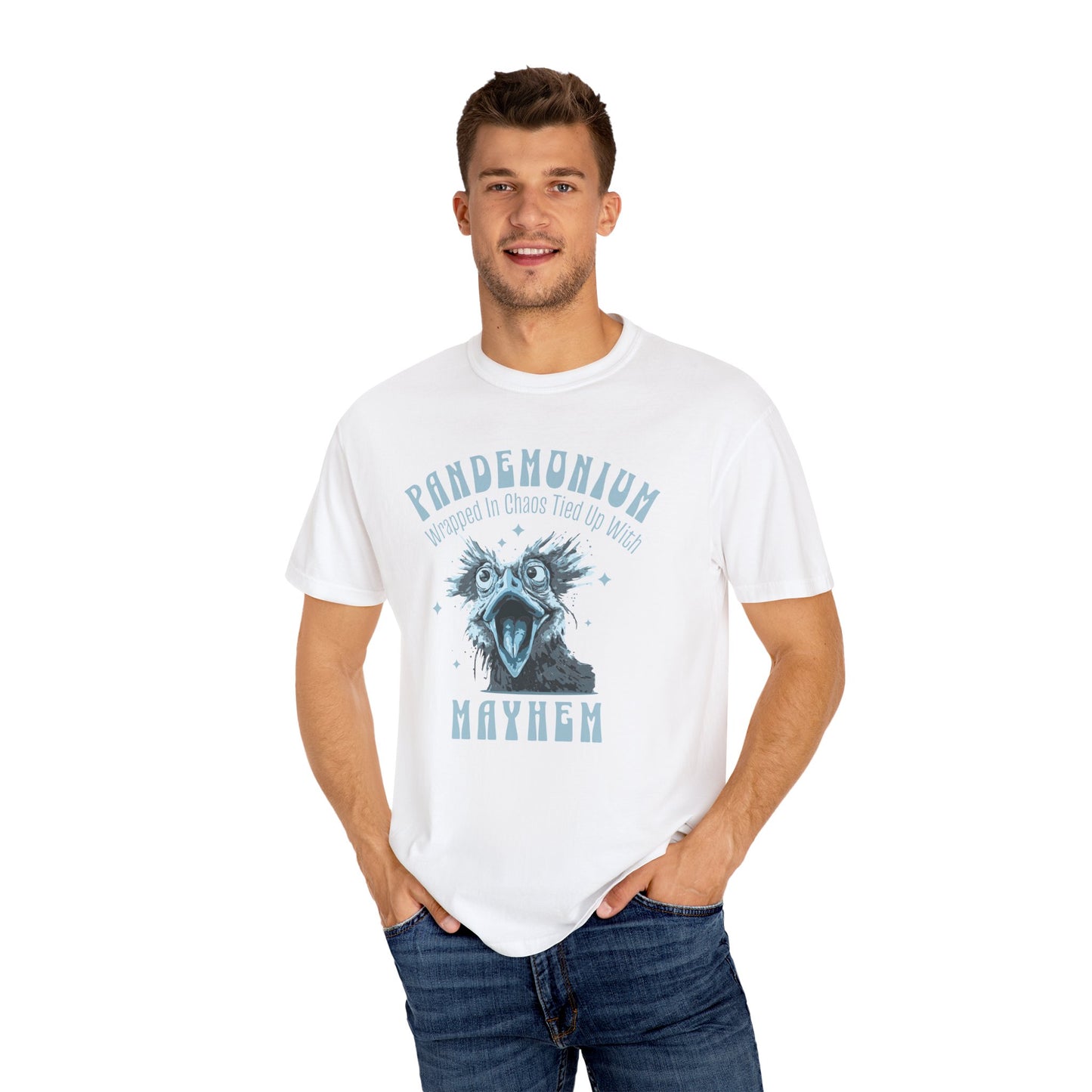 Retro Funny Crazy Chicken T-Shirt Farmer Shirt Animal Lover Shirt Unique Gift for Farm Animal Lovers Viral Trendy Gift For Birthday T-Shirt Printify