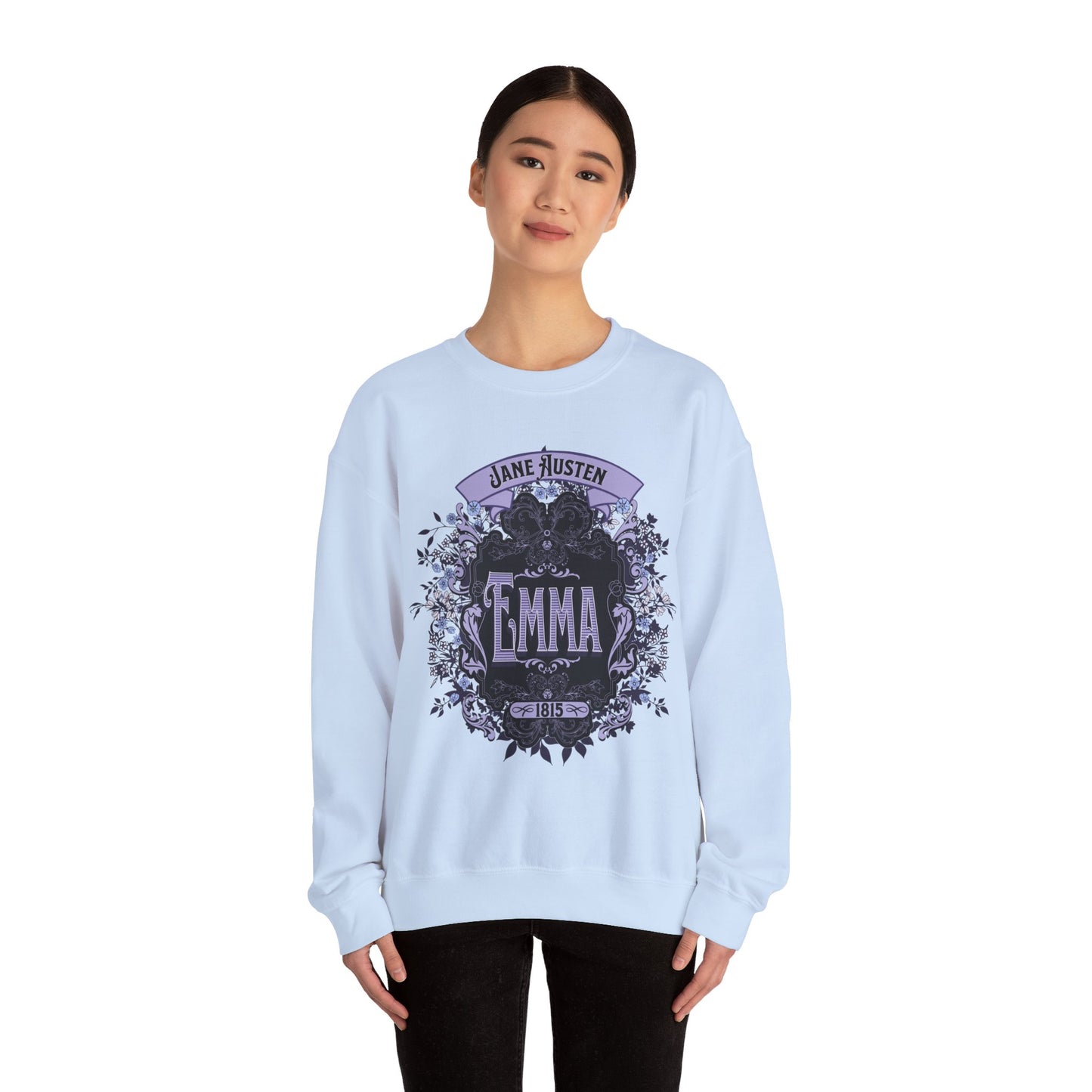 Jane Austen Sweatshirt, Emma Historical Romance Sweater, Bookish Literary Jane Austen Fan Art Gift, Gift for Her, Bookclub Shirt Sweatshirt Printify