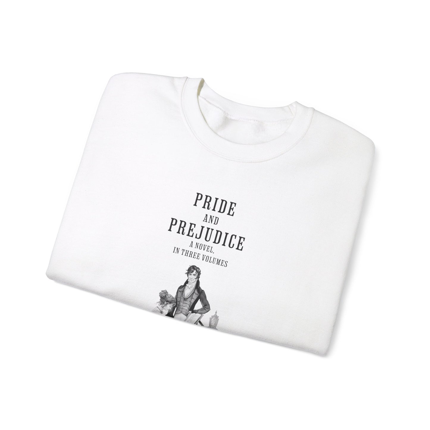 Jane Austen Sweatshirt, Pride & Prejudice Historical Romance Sweater, Bookish Literary Jane Austen Fan Art Gift for Her, Bookclub Shirt Sweatshirt Printify