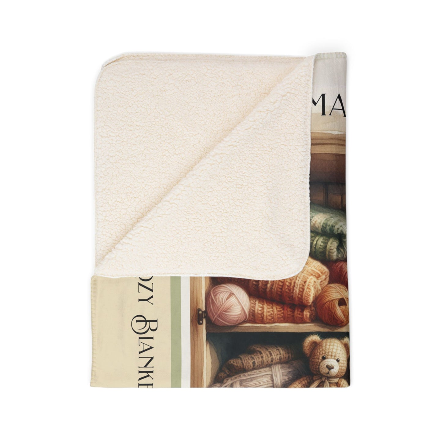 Grandma's Dream Sherpa Home Decor Printify