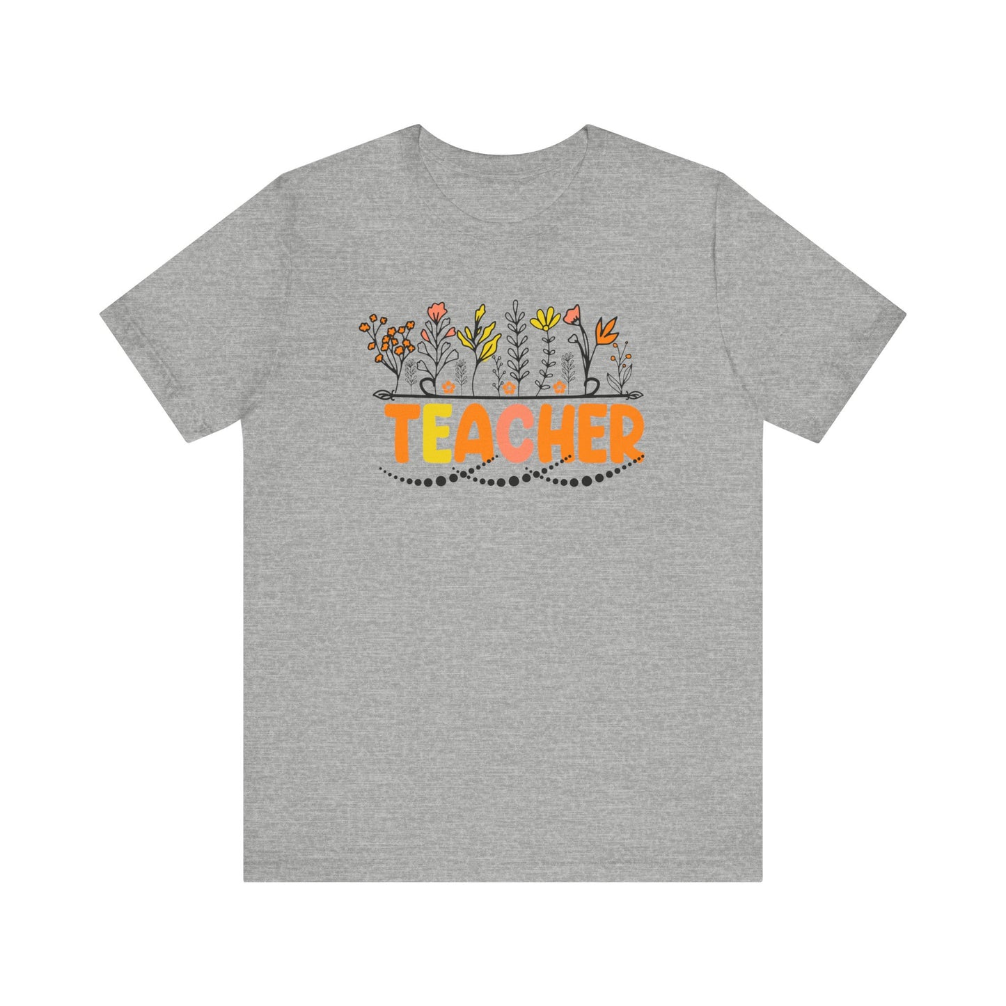 Cute Teacher TShirt Gift, Education Tee, Elementary School Teacher Appreciation, Funny Back To School Shirt, Teacher T-Shirt, Teacher Tee T-Shirt Printify Athletic Heather XS