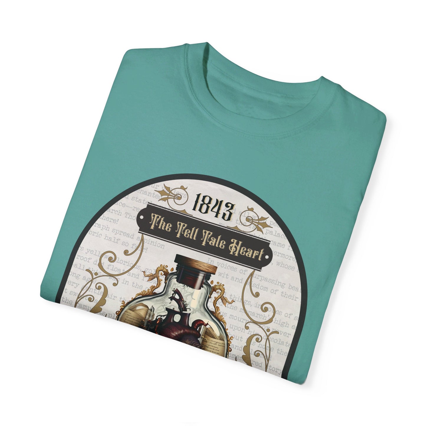 Edgar Allan Poe Shirt, The Tell Tale Heart Tee, Book, Reading Lover Shirt, Halloween, Gothic, Light Academia Gifts, Comfort Colours TShirt T-Shirt Printify