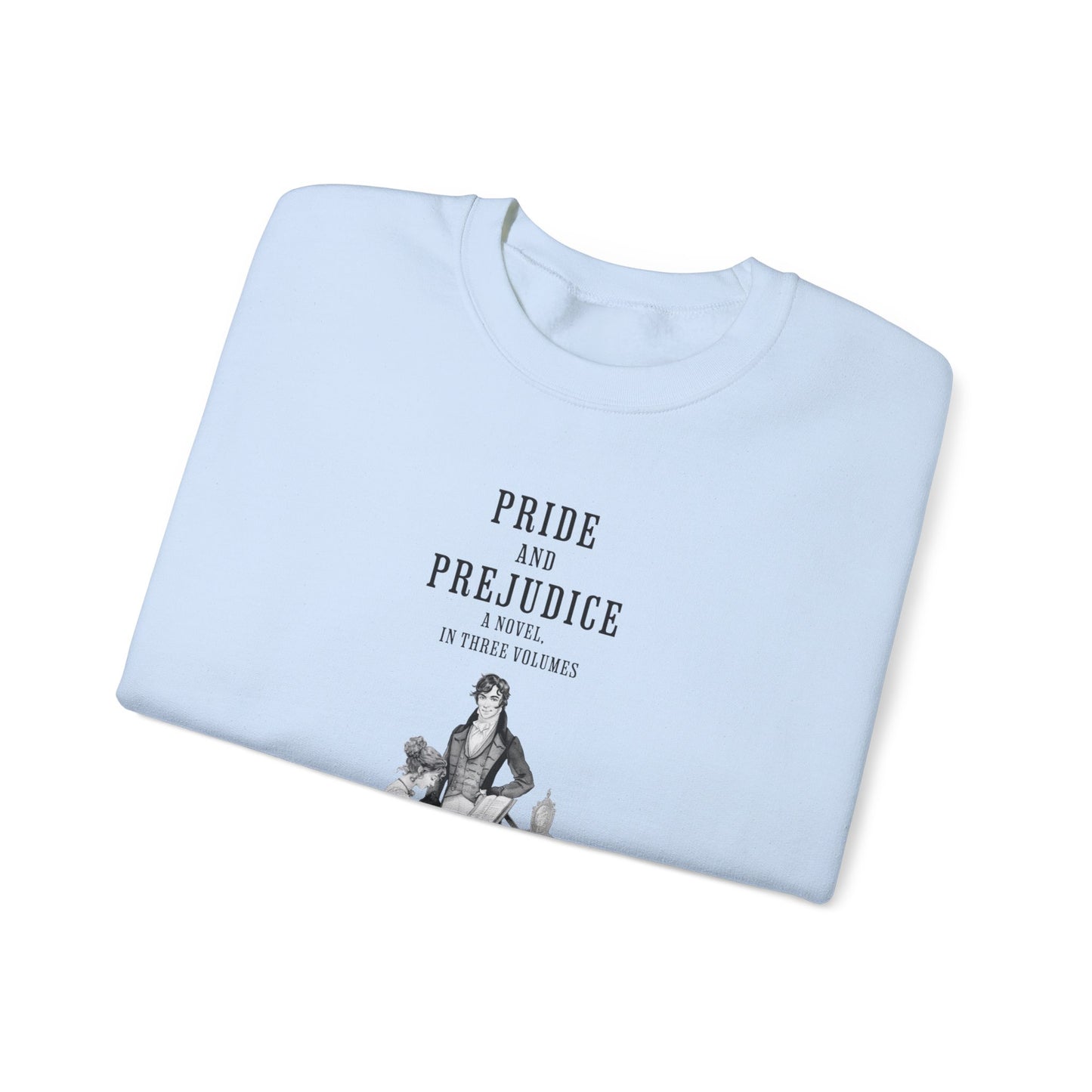 Jane Austen Sweatshirt, Pride & Prejudice Historical Romance Sweater, Bookish Literary Jane Austen Fan Art Gift for Her, Bookclub Shirt Sweatshirt Printify