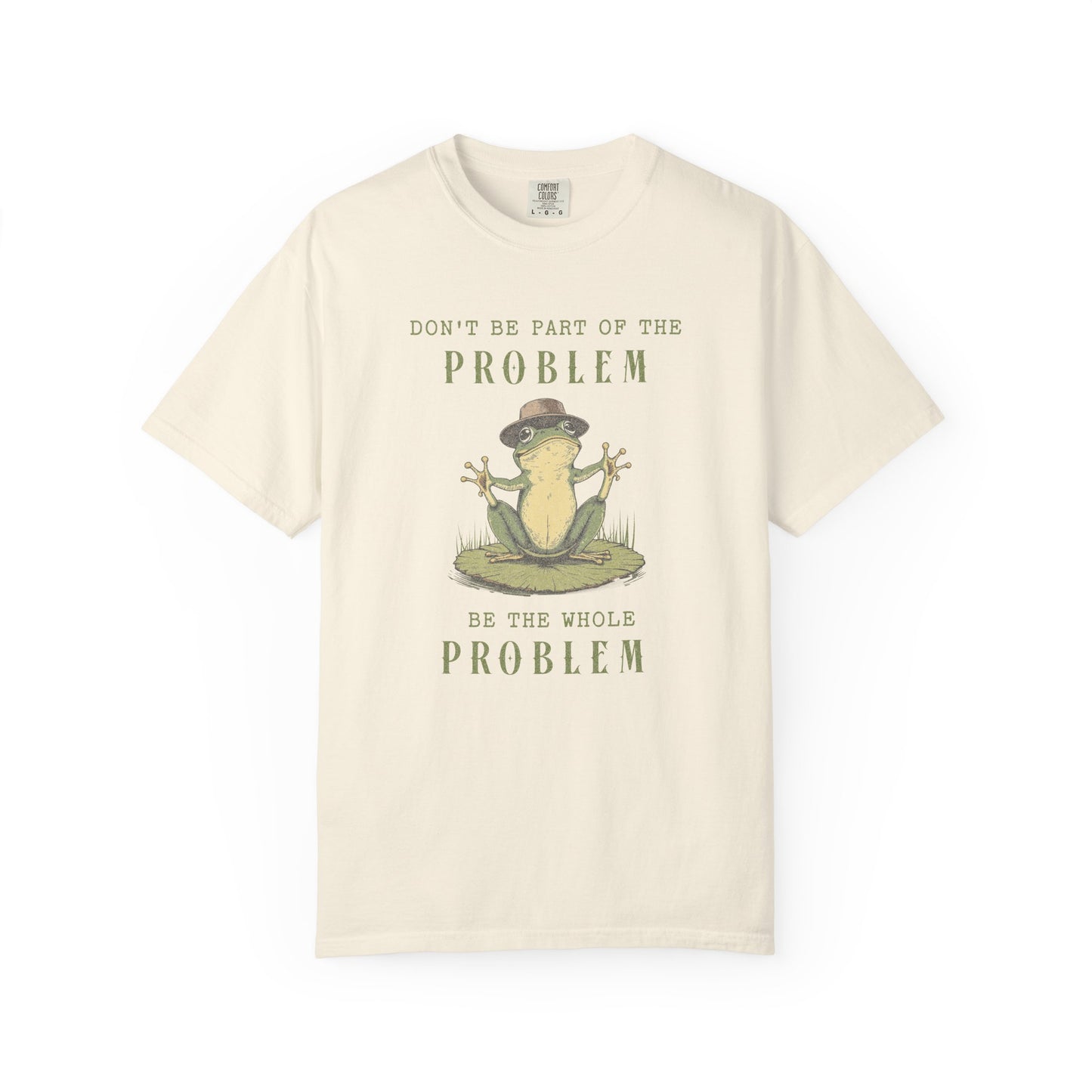 Funny Frog T-Shirt Retro Froggy Meme Shirt Vintage Frog And Toad Aesthetic Frog Lover Gift For Her Calm Vibes Birthday Viral Trendy Shirt T-Shirt Printify Ivory S