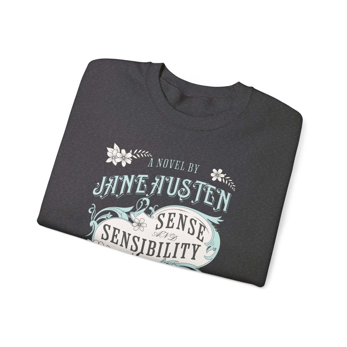 Jane Austen Sweatshirt, Sense & Sensibility Historical Romance Sweater, Bookish Literary Jane Austen Fan Art Gift, Gift for Her, Readers, Sweatshirt Printify