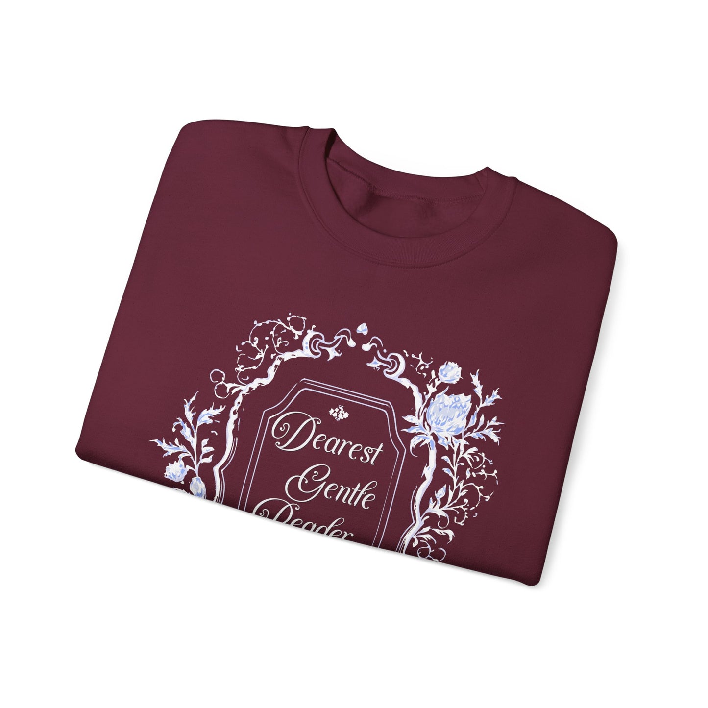 Dearest Gentle Reader Sweatshirt Regency England Ton Society Papers Gift For Historical Romance Fan Drama Romance Reader Gift Bookclub Gift Sweatshirt Printify