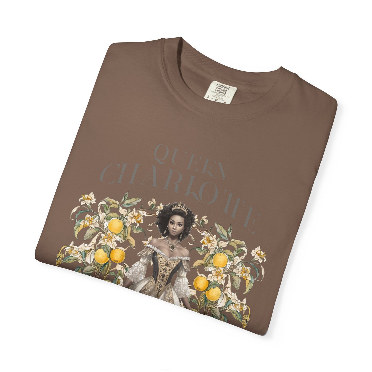 Queen Charlotte T-Shirt Literary Regency Period Tee Historical Drama Series Watching Spilling The Tea Theme Gift for Her Birthday Christmas T-Shirt Printify