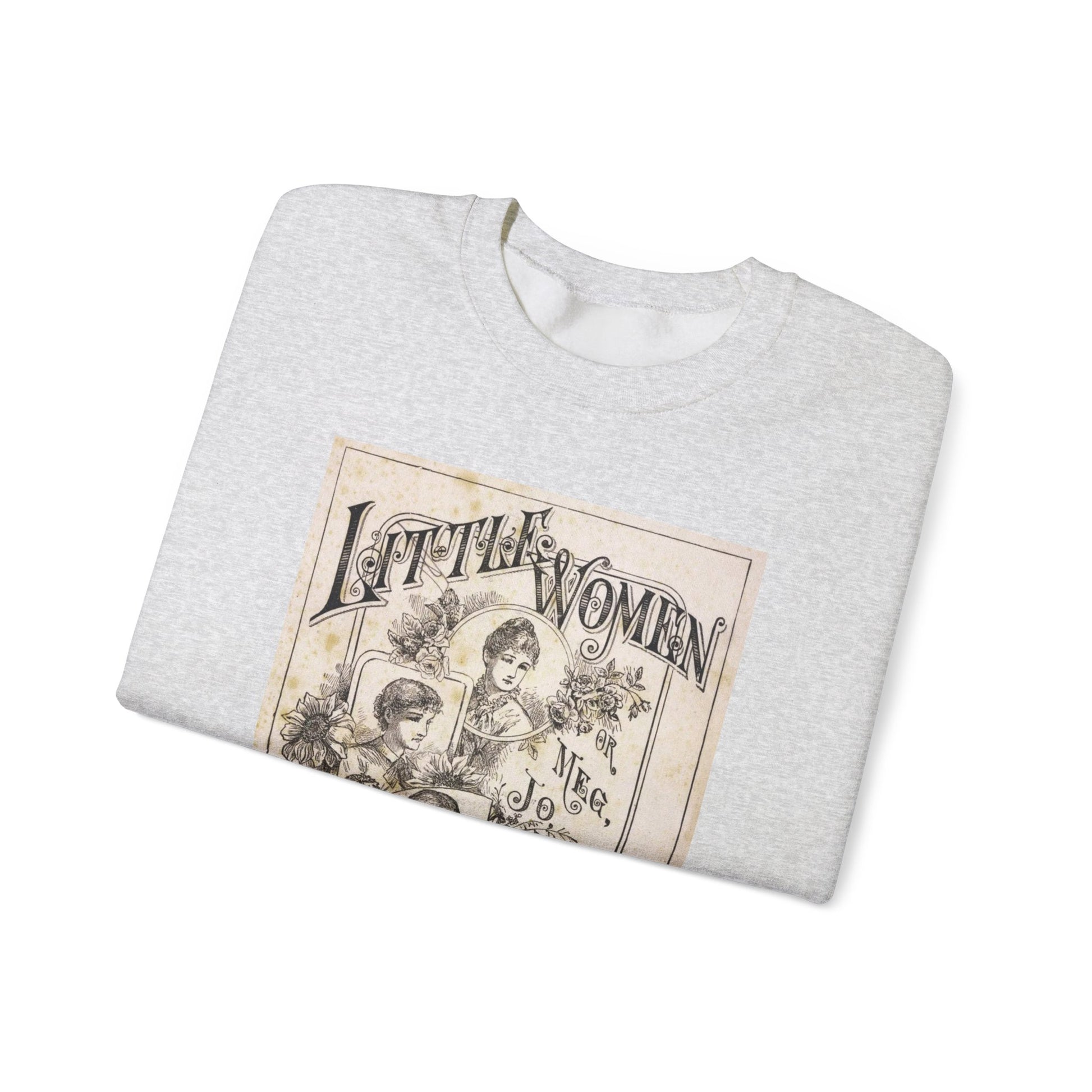 Little Women Sweatshirt, Louisa May Alcott Historical Romance Sweater, Bookish Literary Fan Art Gift, Gift for Her, Bookclub Crewneck Shirt Sweatshirt Printify
