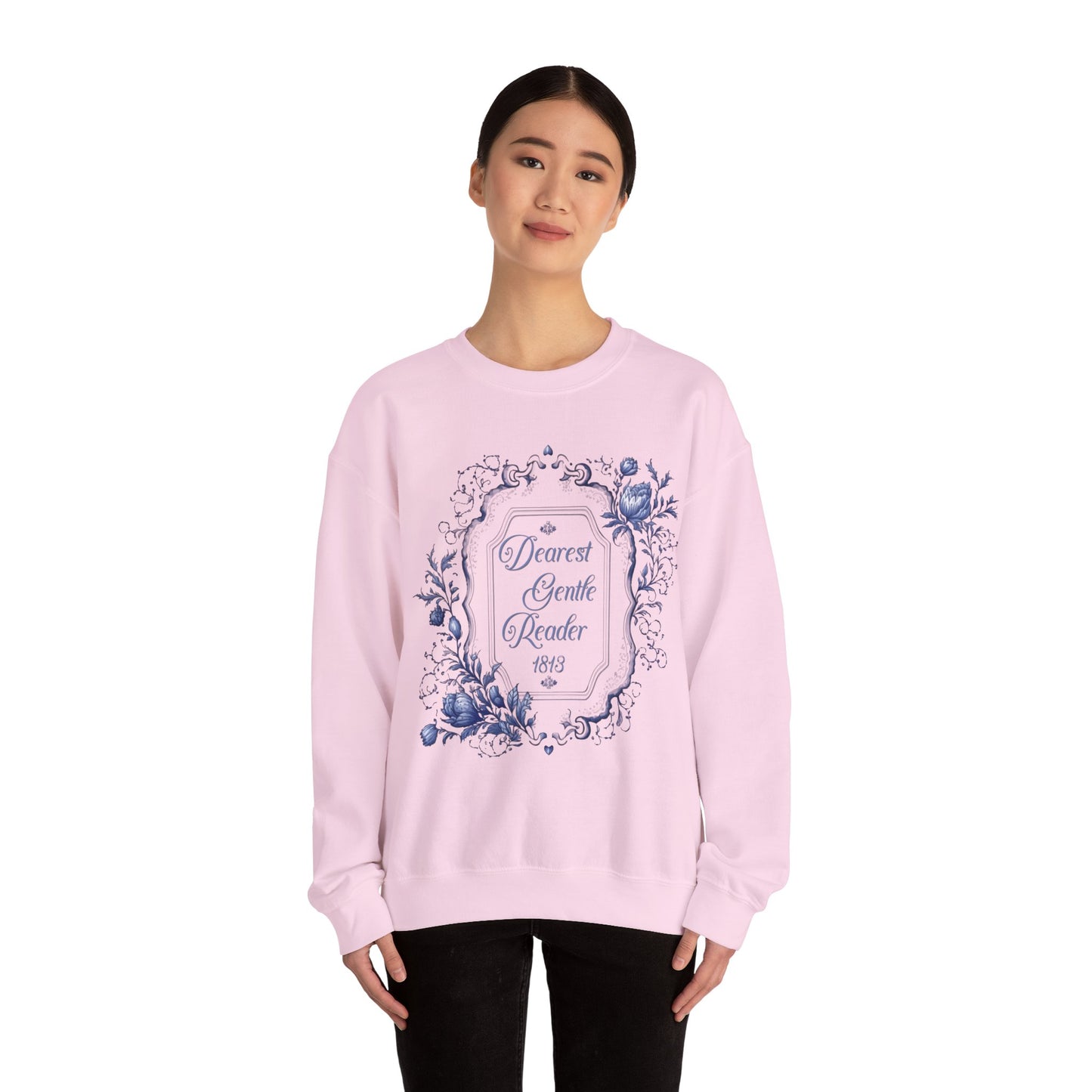 Dearest Gentle Reader Sweatshirt Regency England Ton Society Papers Gift For Historical Romance Fan Drama Romance Reader Gift Bookclub Gift Sweatshirt Printify