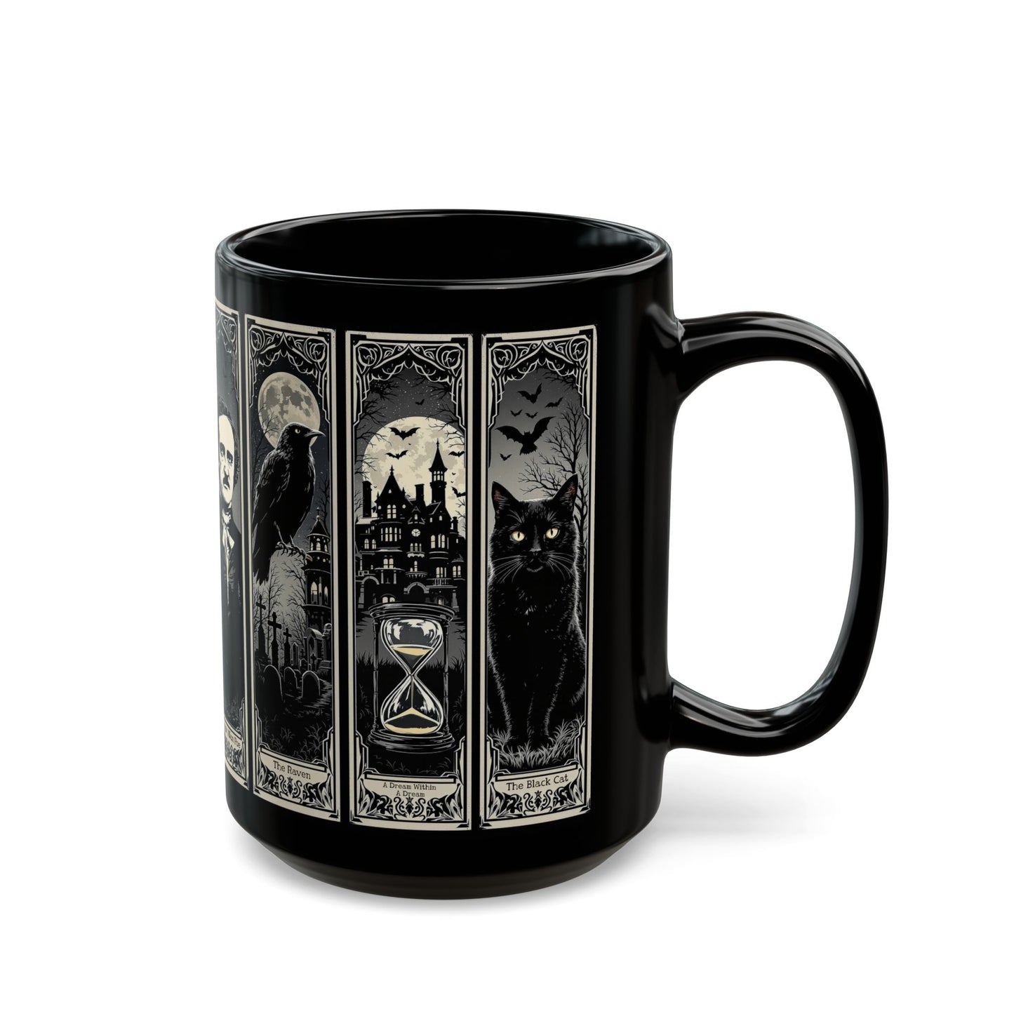 Edgar Allan Poe Mug Gothic Literary Gift For Book Lover Dark Academia Macabre Fall Coffee Cup Halloween Poetember Party Gift For Bookclub Mug Printify
