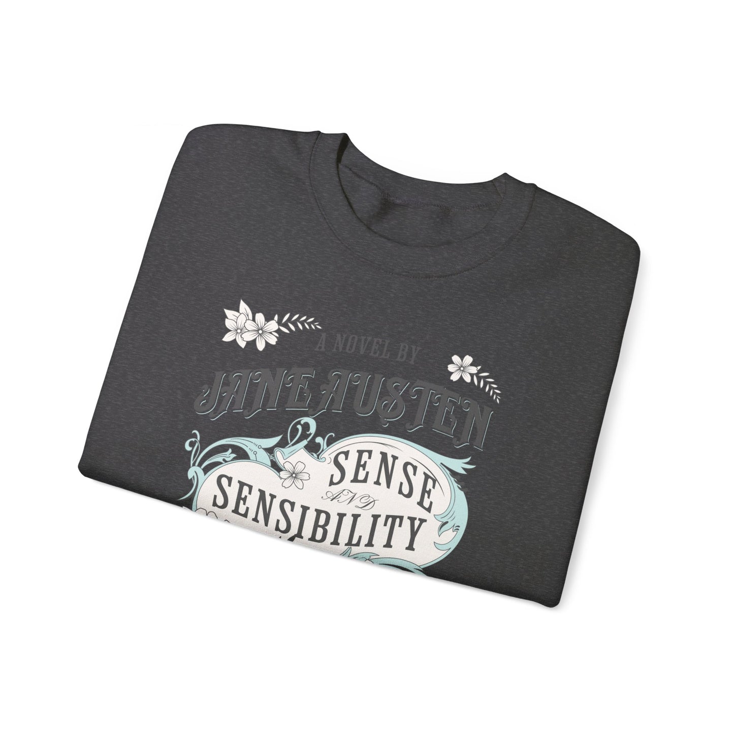 Jane Austen Sweatshirt, Sense & Sensibility Historical Romance Sweater, Bookish Literary Jane Austen Fan Art Gift, Gift for Her, Readers, Sweatshirt Printify