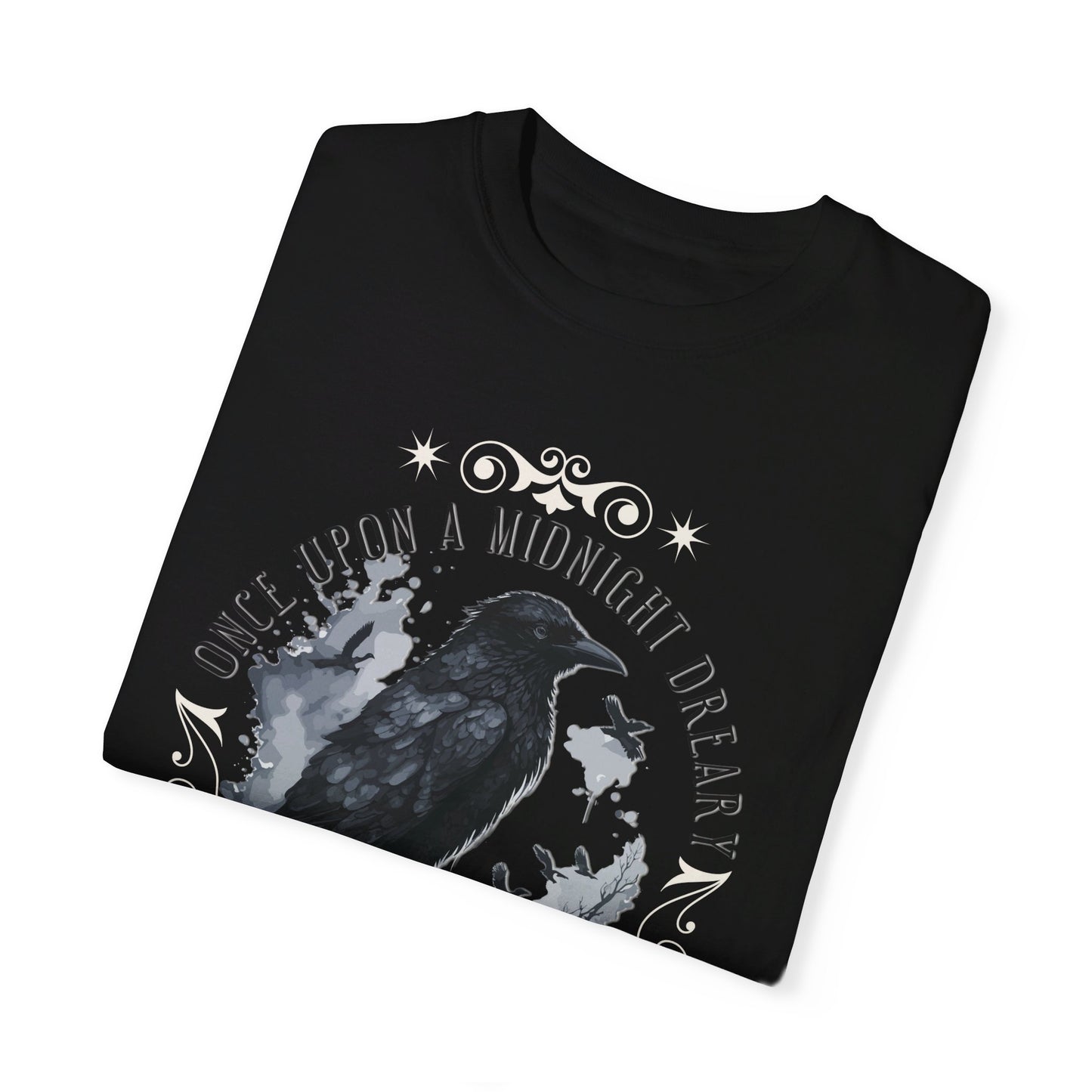 Edgar Allan Poe Shirt, The Raven Nevermore Poet, Poetry Lover Tee, Book, Reading Lover Shirt, Gothic, Light Academia Gifts, Comfort Colours T-Shirt Printify