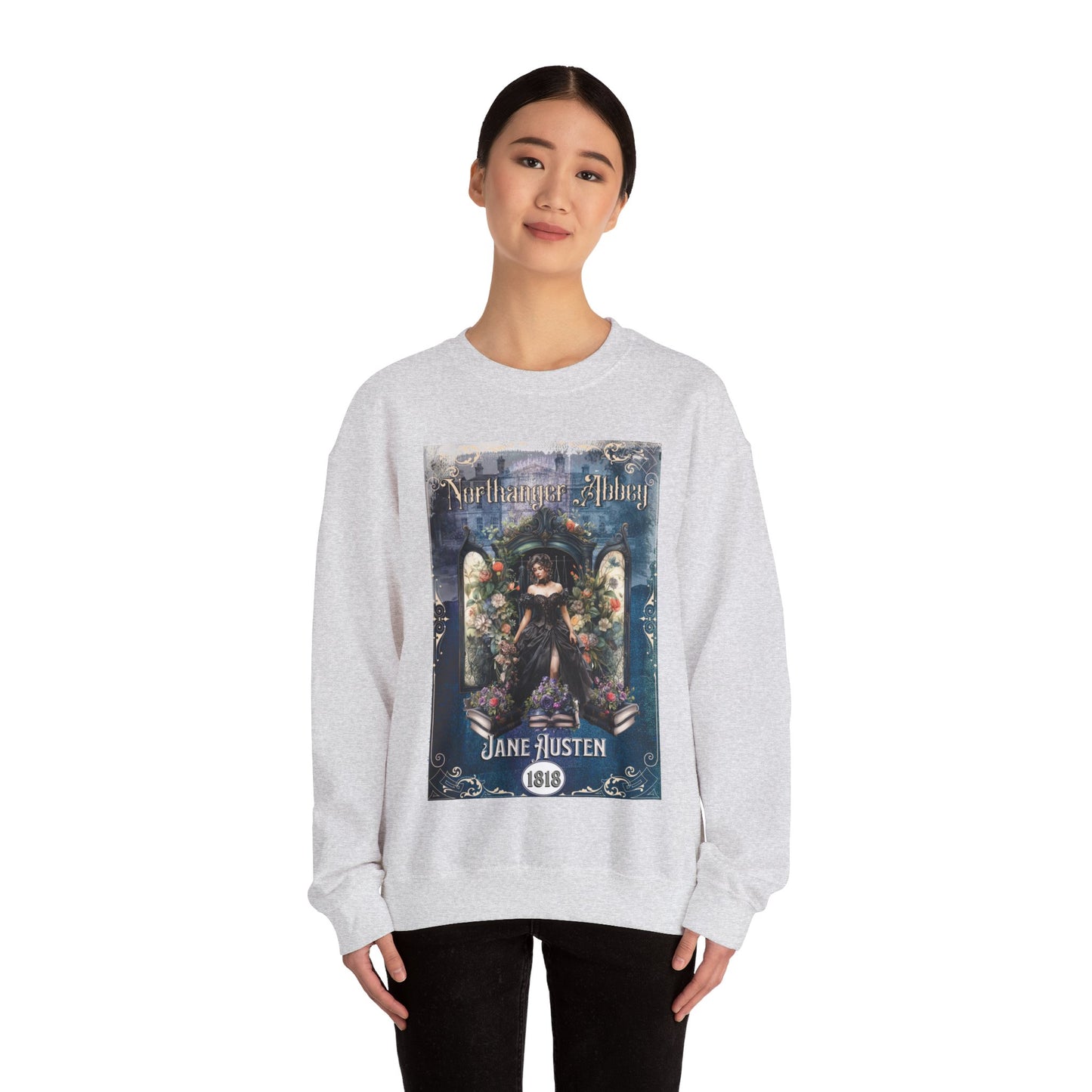 Jane Austen Sweatshirt, Northanger Abbey Historical Romance Sweater, Bookish Literary Jane Austen Fan Art Gift, Gift for Her, Bookclub Shirt Sweatshirt Printify