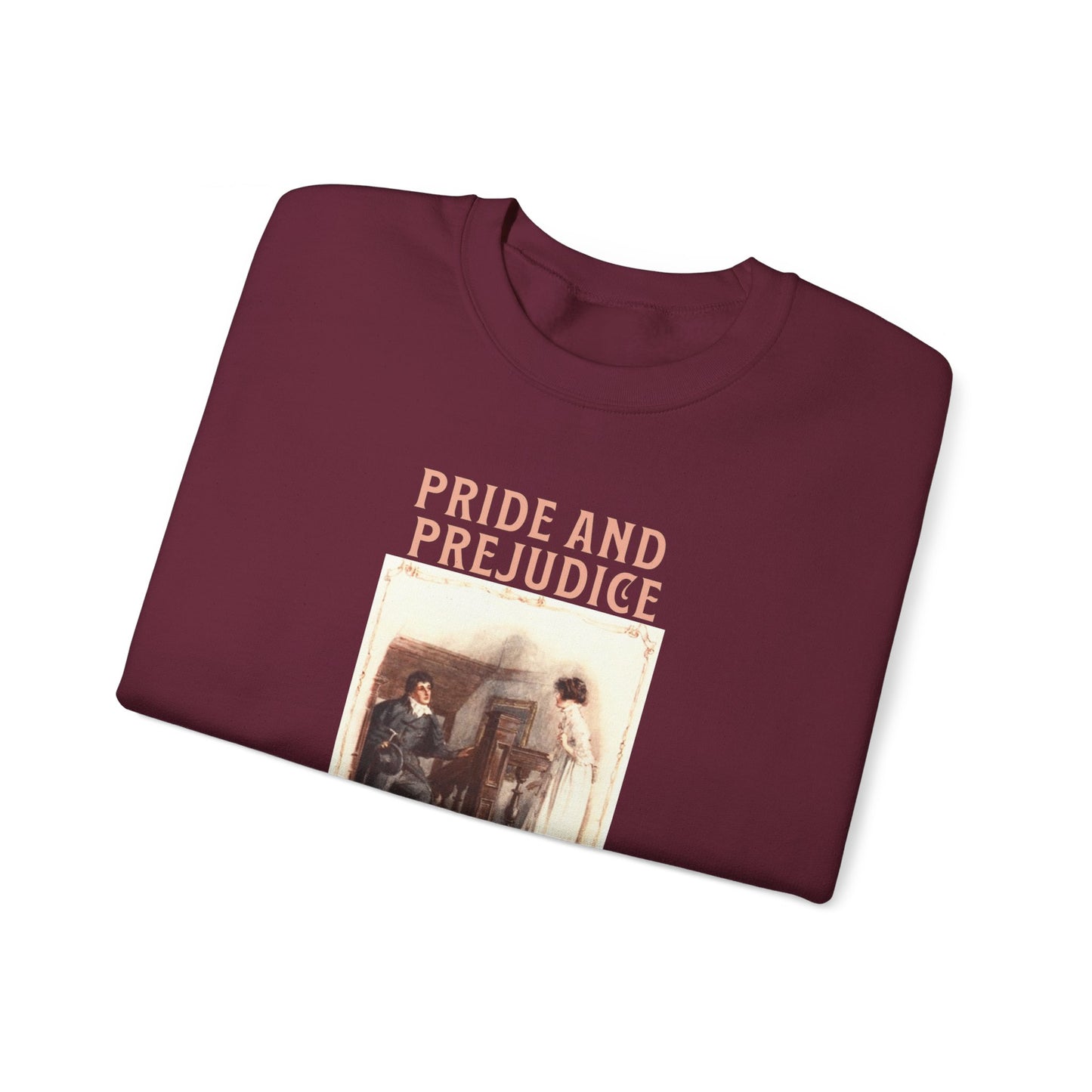 Jane Austen Sweatshirt, Pride & Prejudice Historical Romance Sweater, Bookish Literary Jane Austen Fan Art, Gift for Her, Bookclub Shirt Sweatshirt Printify
