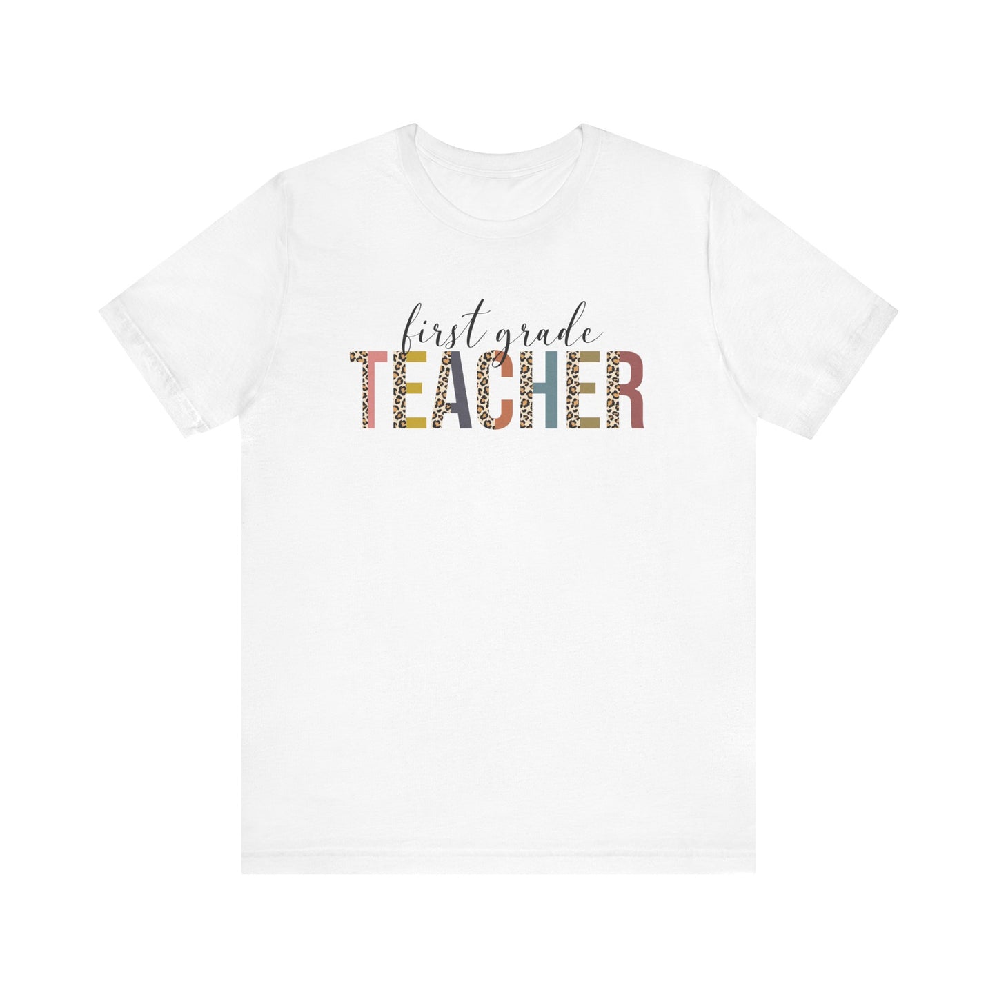 Cute Teacher TShirt Gift, Education Tee, Elementary School Teacher Appreciation, Funny Back To School Shirt, Teacher T-Shirt, Teacher Tee T-Shirt Printify White XS