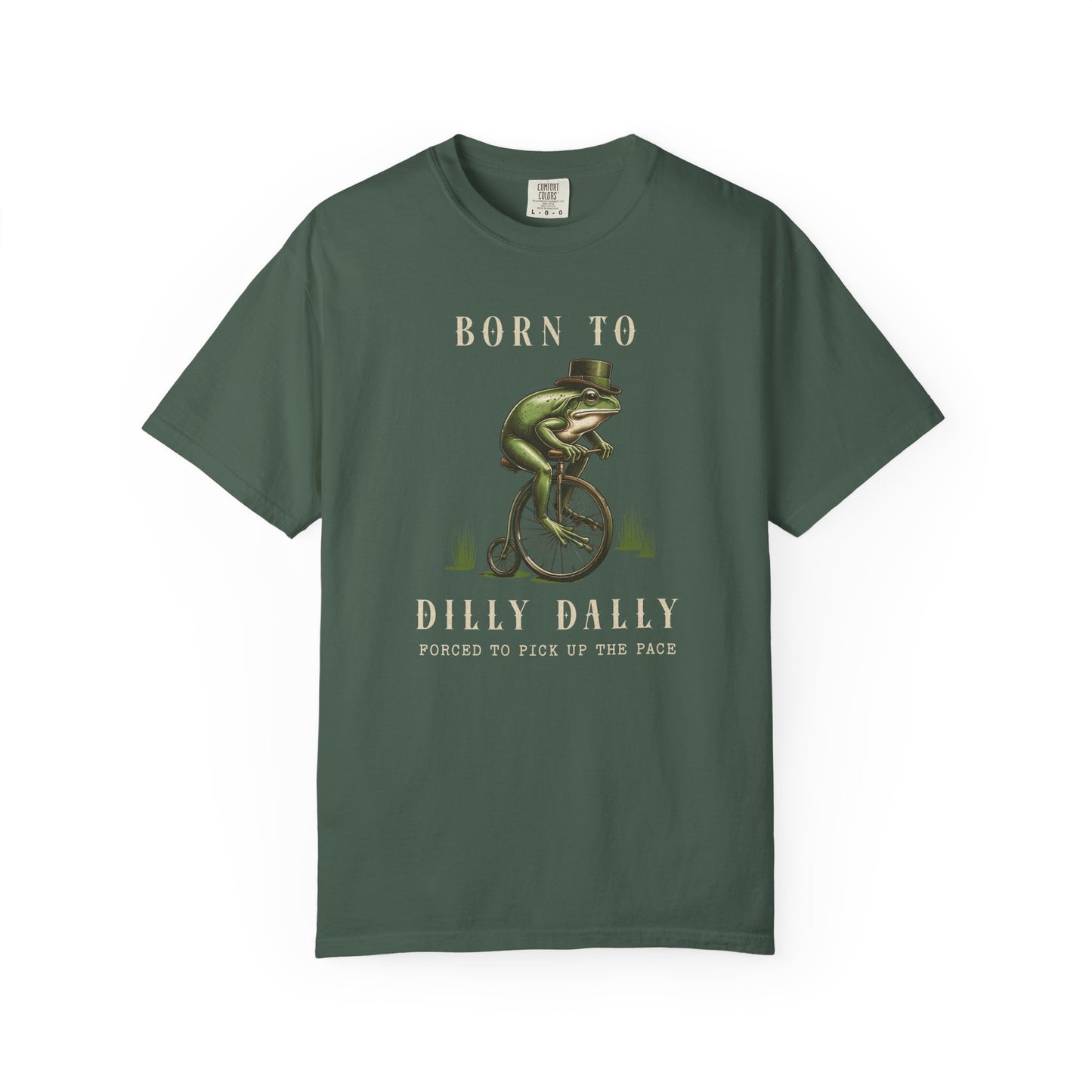 Dilly Dally Frog T-Shirt Retro Vibes Froggy Meme Shirt Vintage Frog And Toad Aesthetic Frog Lover Gift For Her Birthday Viral Trendy Shirt T-Shirt Printify Blue Spruce S
