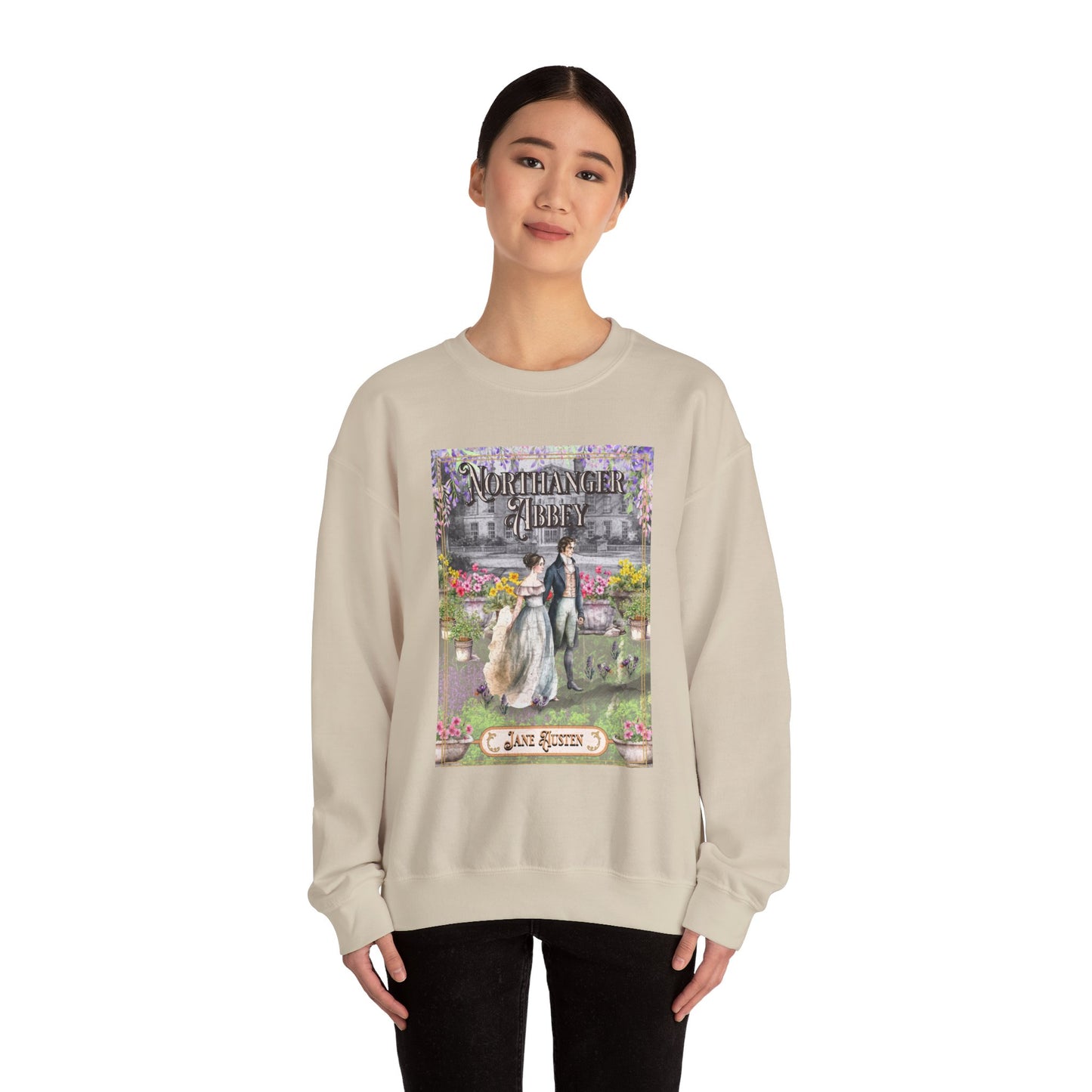 Jane Austen Sweatshirt, Northanger Abbey Historical Romance Sweater, Bookish Literary Jane Austen Fan Art Gift, Gift for Her, Bookclub Shirt Sweatshirt Printify