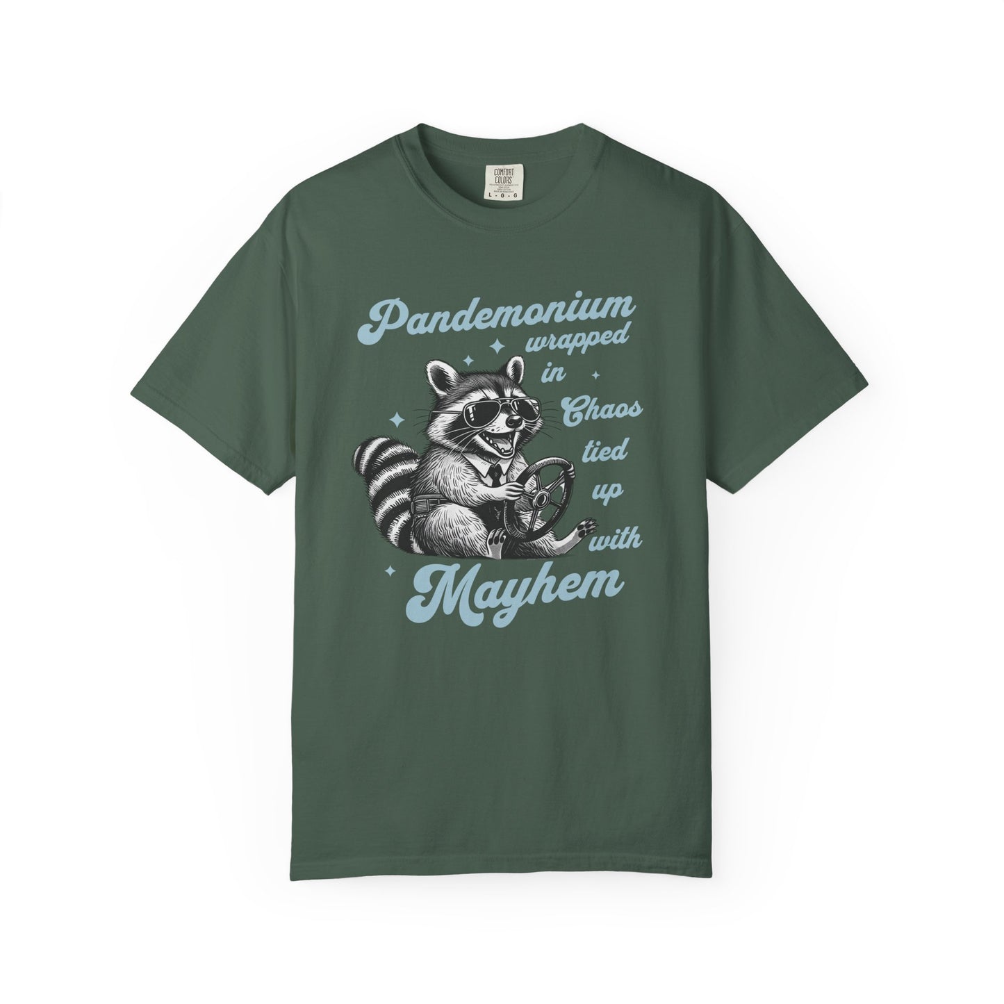 Retro Funny Sarcastic Racoon Lover T-Shirt Trash Panda Funny Animal Lover Shirt Unique Gift for Animal Lovers Viral Trendy Gift For Birthday T-Shirt Printify Blue Spruce S