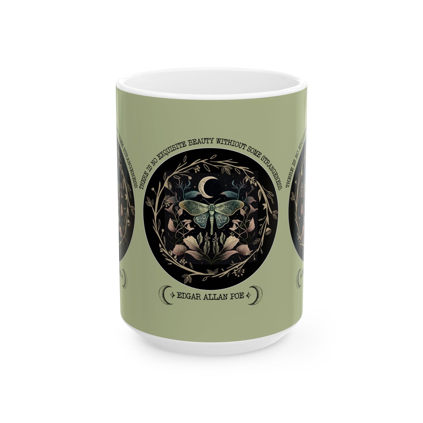 Edgar Allan Poe Coffee Mug Nevermore The Raven Coffee Cup Gift For Book Lover Reader Gifts For Gothic Dark Academia Bookish Birthday Gift Mug Printify 15oz