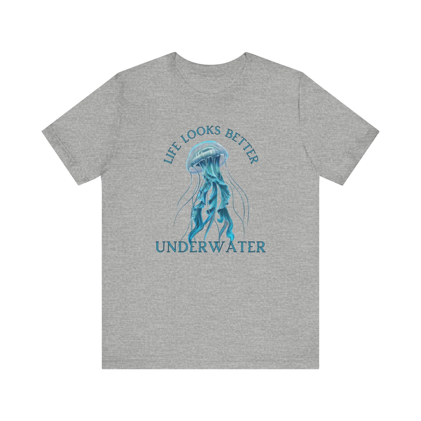 Scuba Diving Gift, Snorkel Tee, Scuba Diving Shirt, Scuba Diver Gift, Ocean Lover TShirt, Gifts For Scuba Divers, Diving Shirt Water Fun Te T-Shirt Printify Athletic Heather XS
