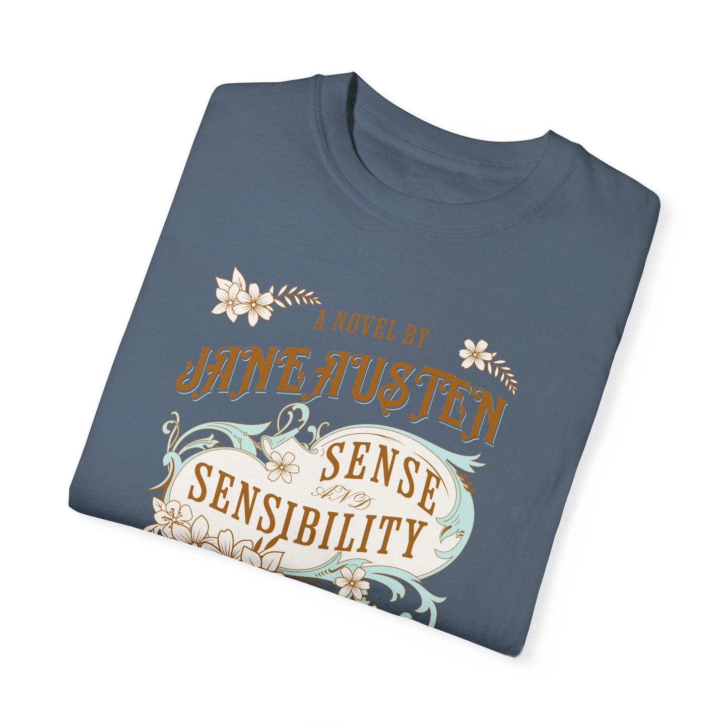 Jane Austen T-Shirt, Sense & Sensibility Historical Romance Comfort Colors Tee, Bookish Literary Jane Austen Fan Art Gift for Her, Readers, T-Shirt Printify
