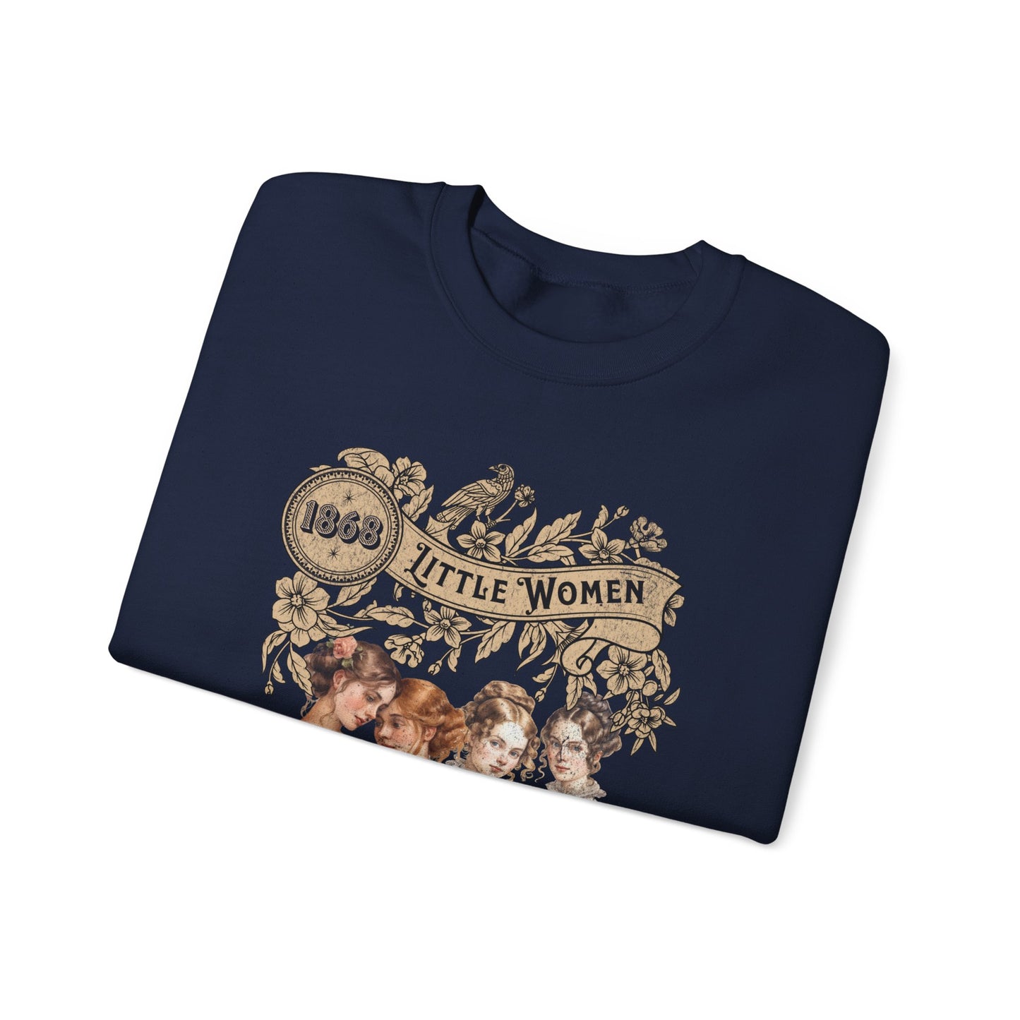 Little Women Sweatshirt, Louisa May Alcott Historical Romance Sweater, Bookish Literary Fan Art Gift, Gift for Her, Bookclub Crewneck Shirt Sweatshirt Printify