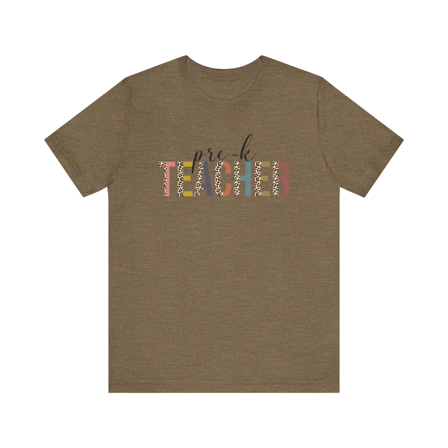 Cute Teacher TShirt Gift, Education Tee, Elementary School Teacher Appreciation, Funny Back To School Shirt, Teacher T-Shirt, Teacher Tee T-Shirt Printify Heather Olive XS
