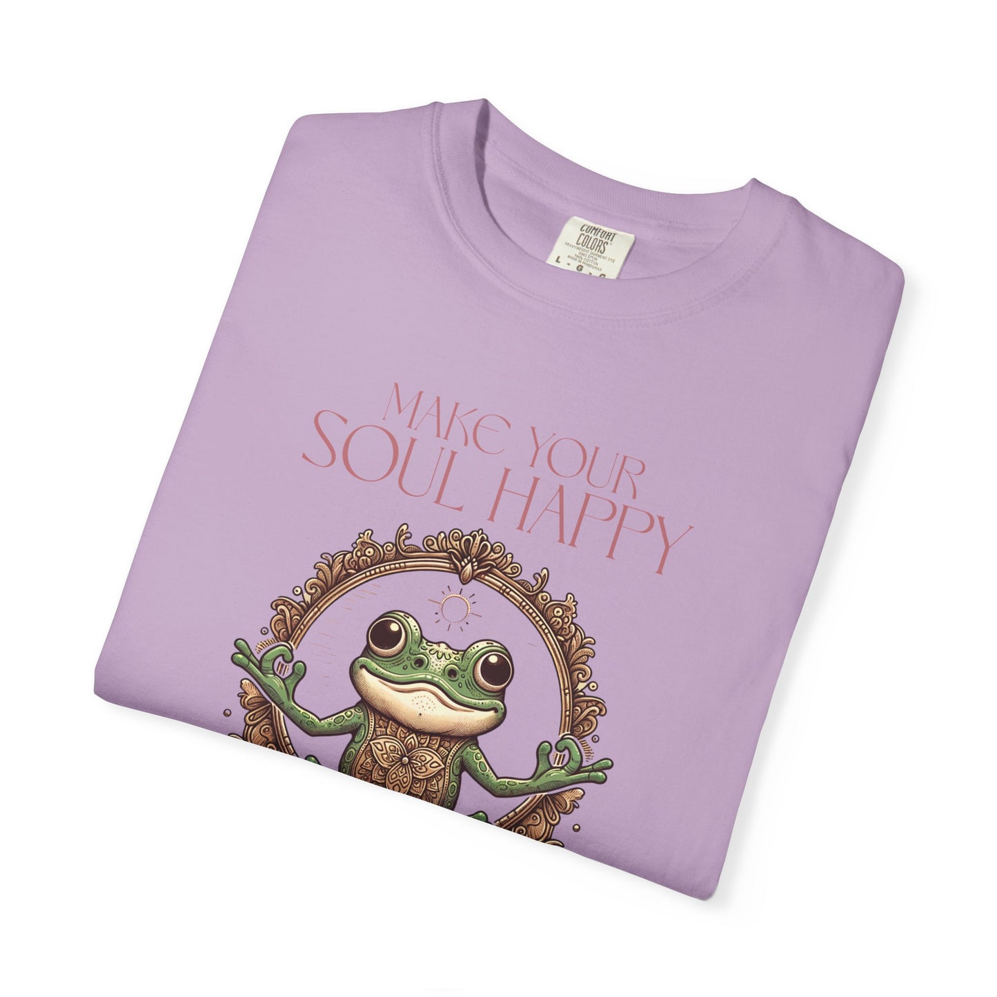 Pink Yoga Frog Make Your Soul Happy Unisex T-Shirt, Casual Wear, Highlander Fan Gift,