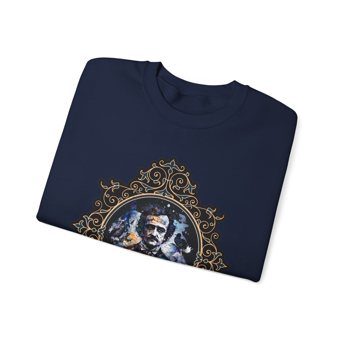 Edgar Allan Poe, Poet, Poetry Lover Sweatshirt, Book Lover, Halloween, Haunting Gothic Gift, Light, Dark Academia, Horror Movie Sweater Sweatshirt Printify