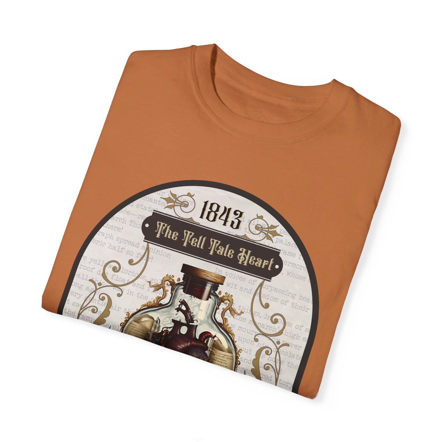 Edgar Allan Poe Shirt, The Tell Tale Heart Tee, Book, Reading Lover Shirt, Halloween, Gothic, Light Academia Gifts, Comfort Colours TShirt T-Shirt Printify