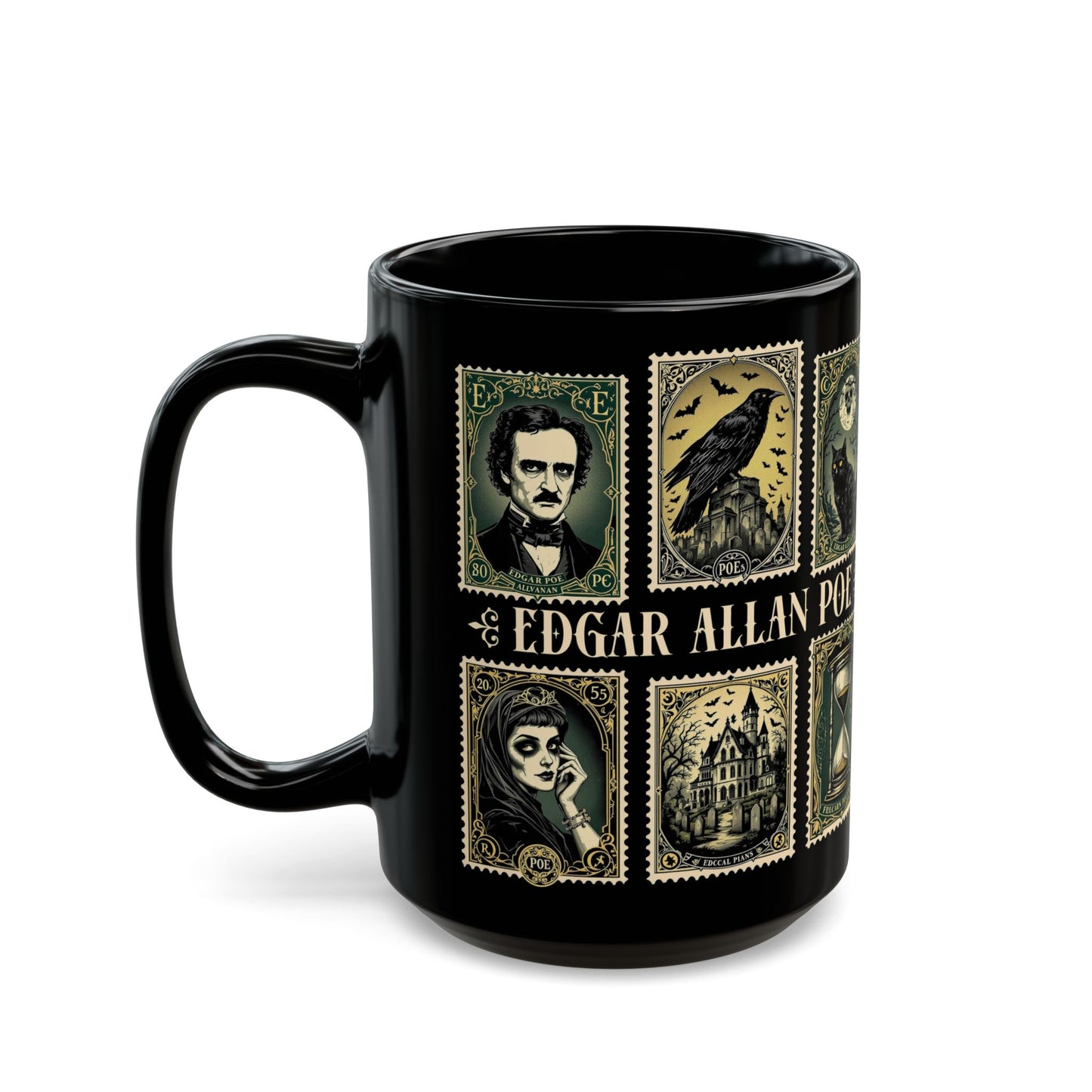Edgar Allan Poe Mug Gothic Literary Gift For Book Lover Dark Academia Macabre Fall Coffee Cup Halloween Poetember Party Gift For Bookclub Mug Printify