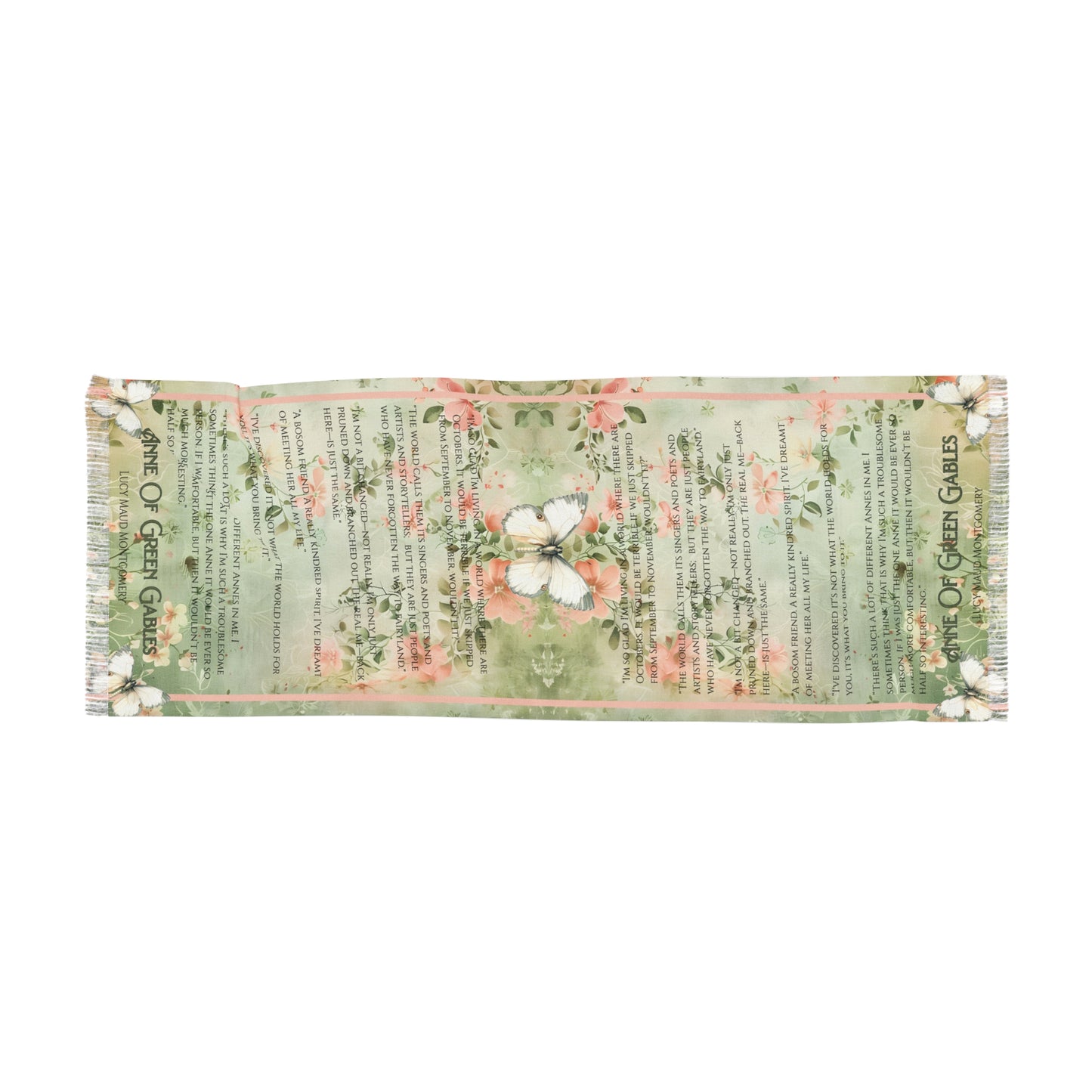 Anne Of Green Gables Scarf Quote Scarf Lucy Maud Montgomery Anne With an E Gift for Book Lover Reader Teacher Literary Gift for Mom BFF Gift All Over Prints Printify 27" × 71''