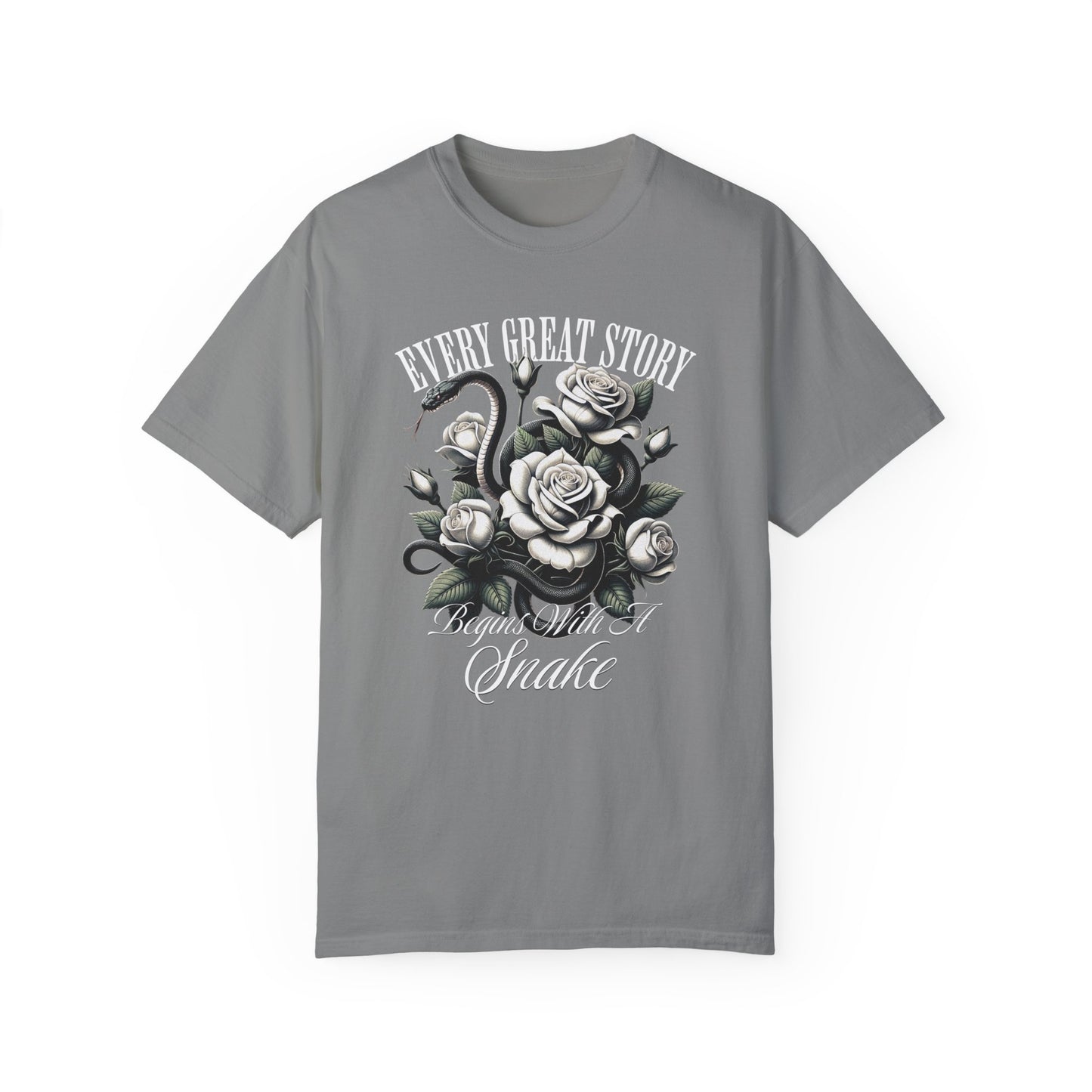 Snake Romance TShirt Romantasy Reader Dark Gift For Morally Grey Dark Fantasy Romance Novel Lover Haunting Goth Romance Shirt For Book Club T-Shirt Printify